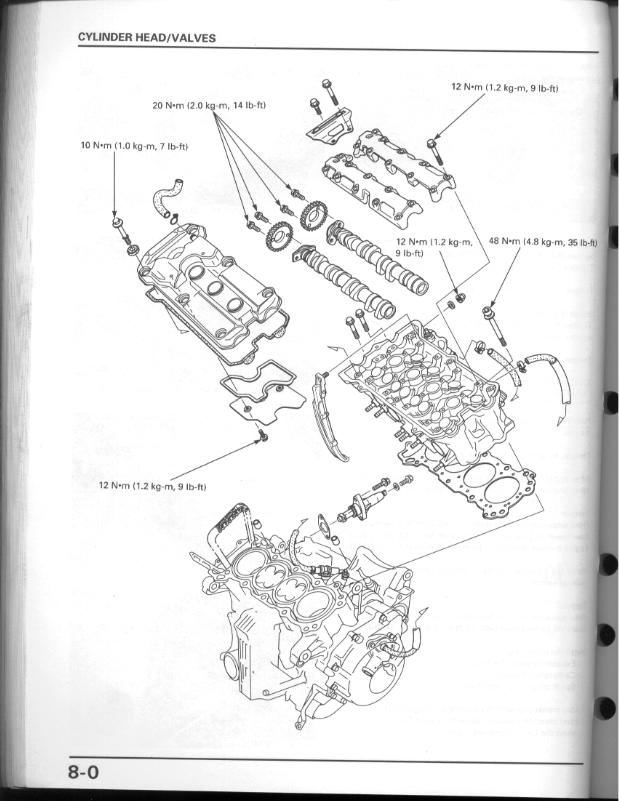 Honda CBR600F3 Service Manual 08 cylinder head