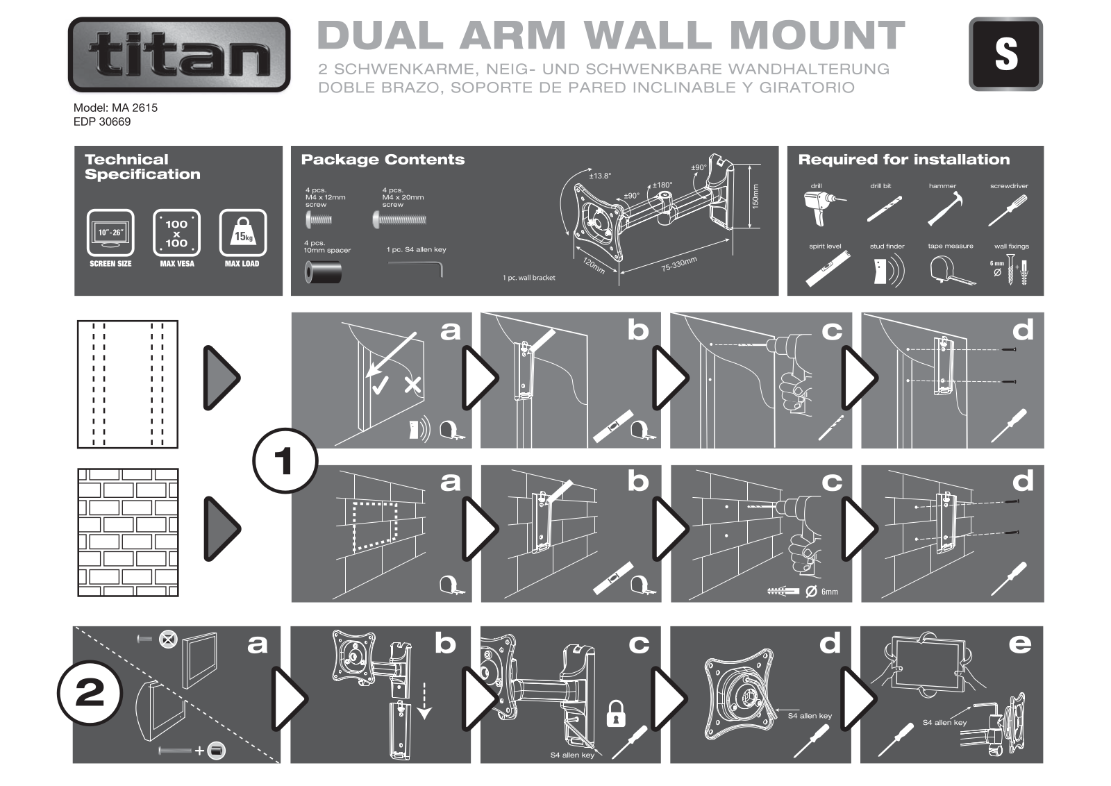 Titan MA 2615 User Manual