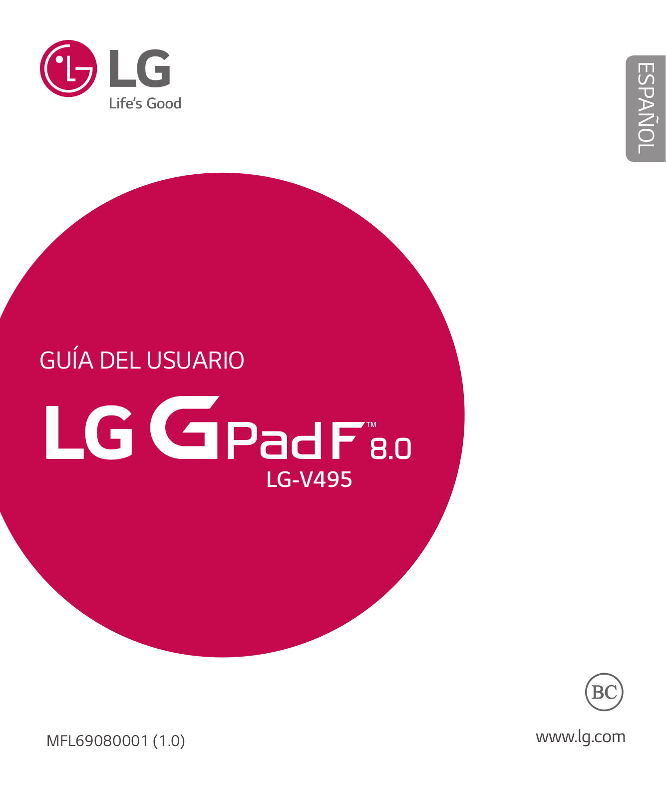 LG G Pad F 8.0 User Manual