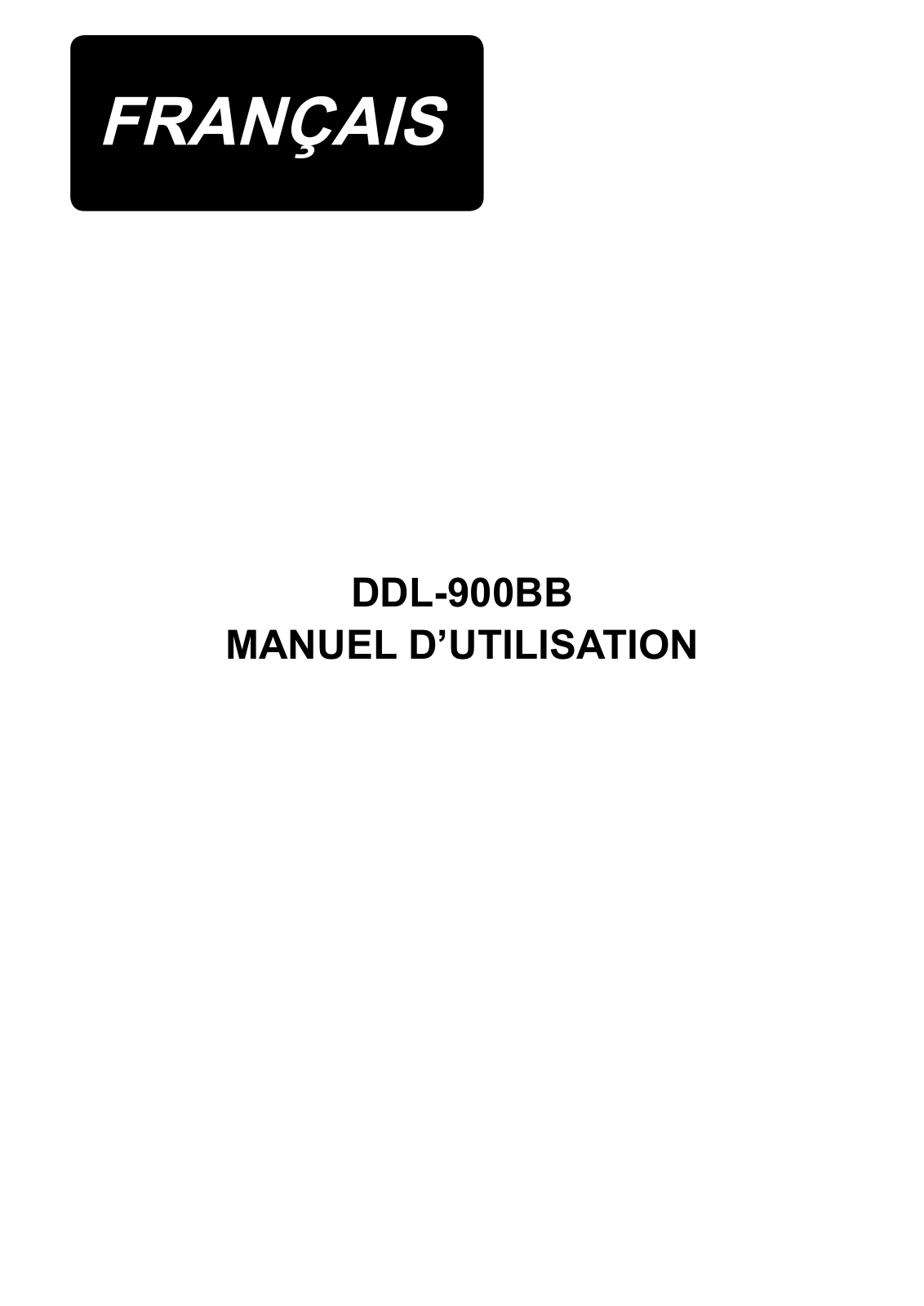 JUKI DDL-900BB Instruction Manual