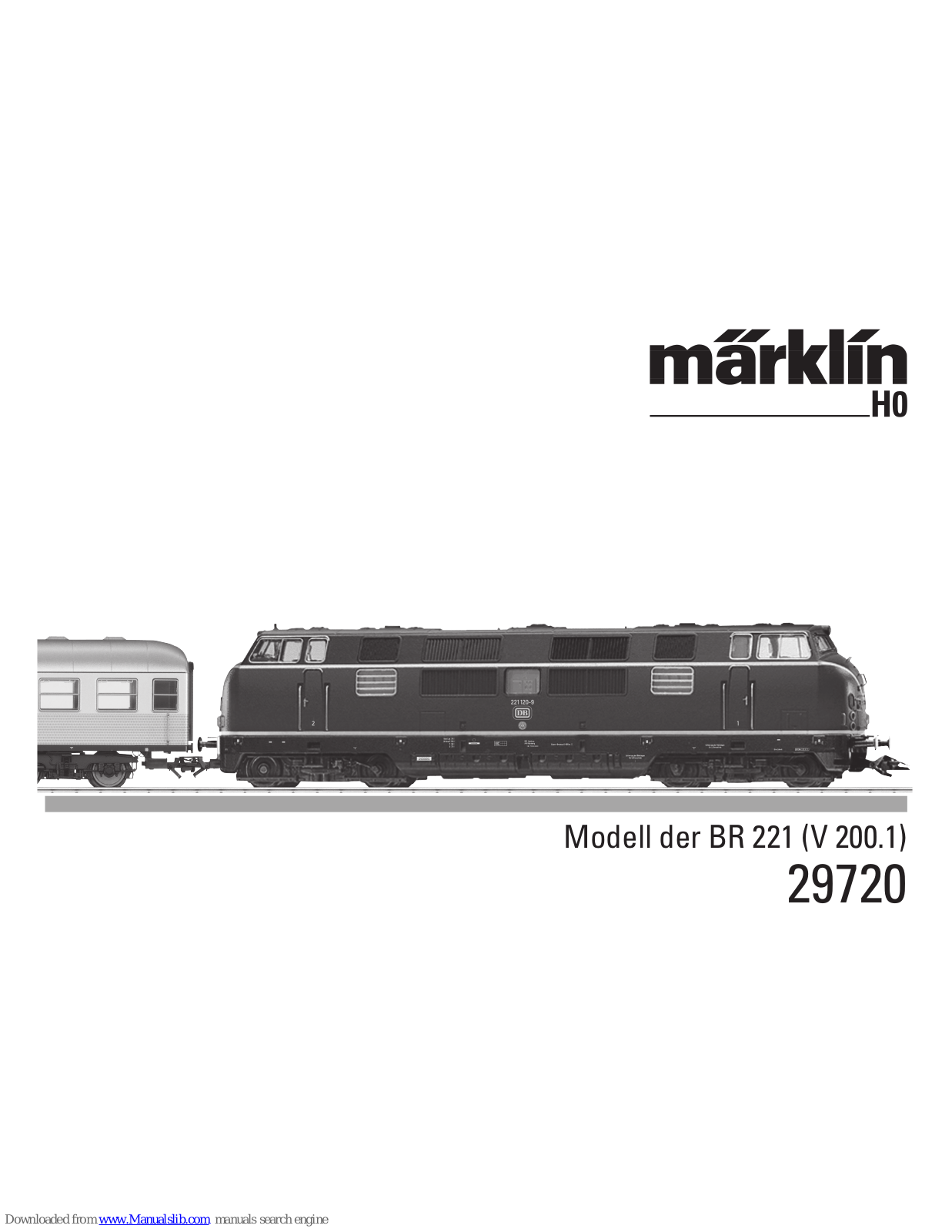 marklin 29720 User Manual