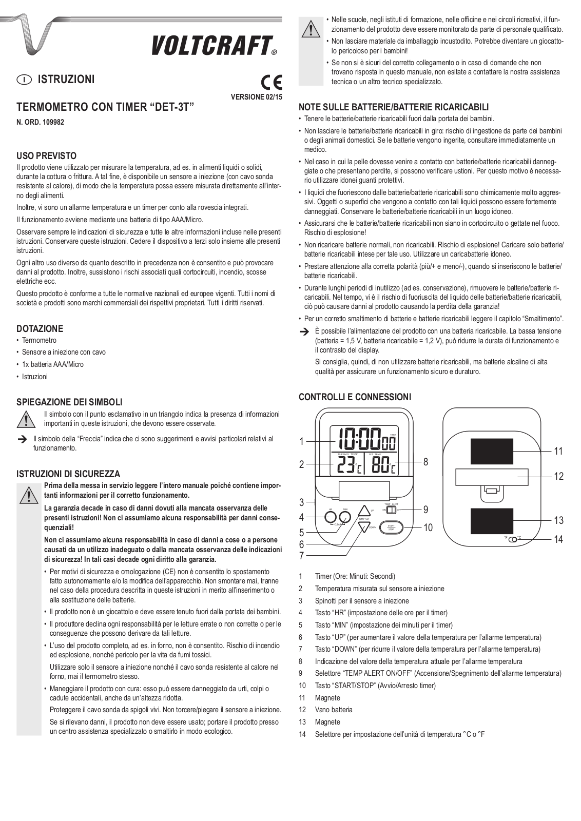 VOLTCRAFT DET-3T User guide