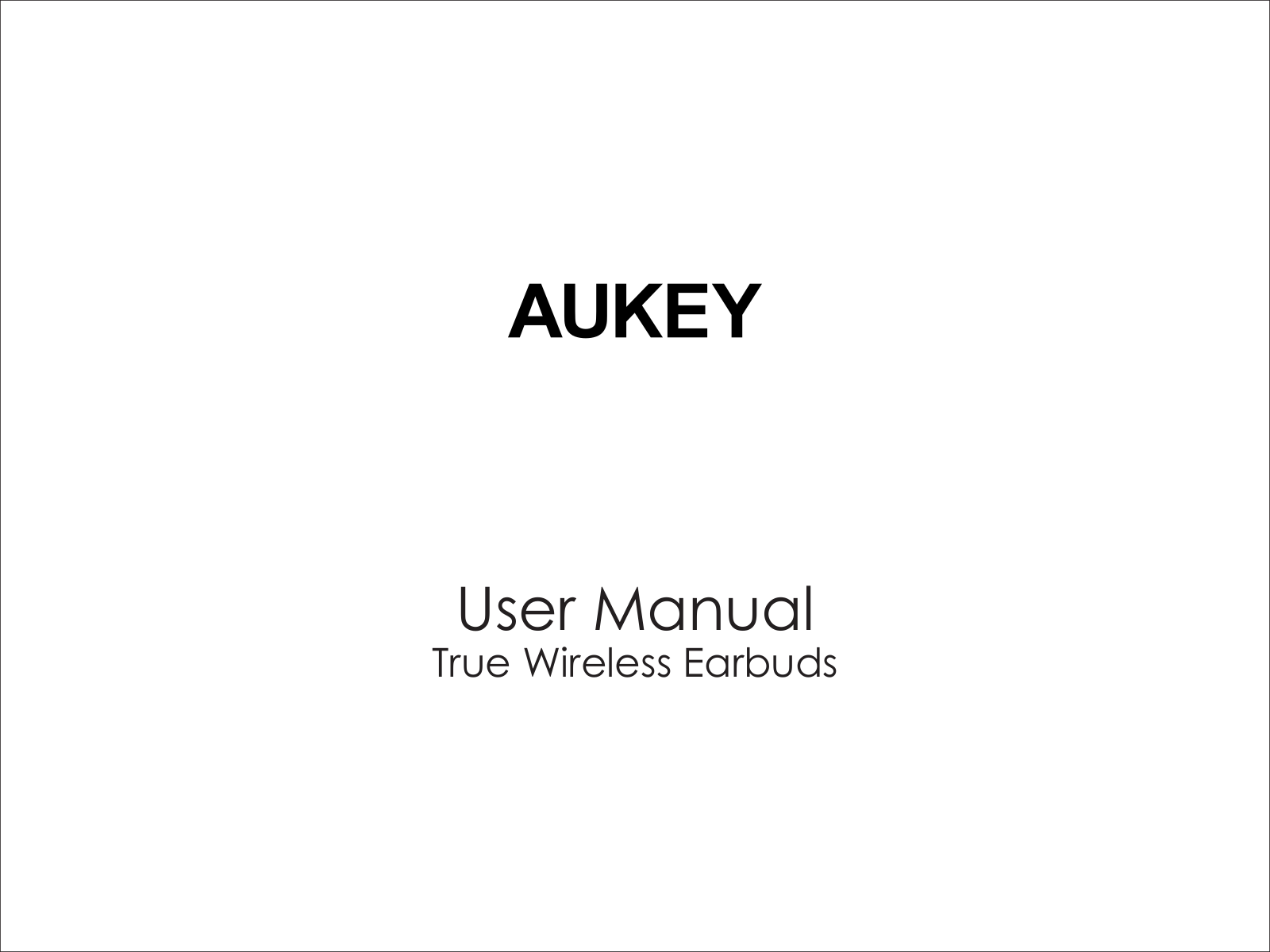 Aukey EP-T10 User Manual