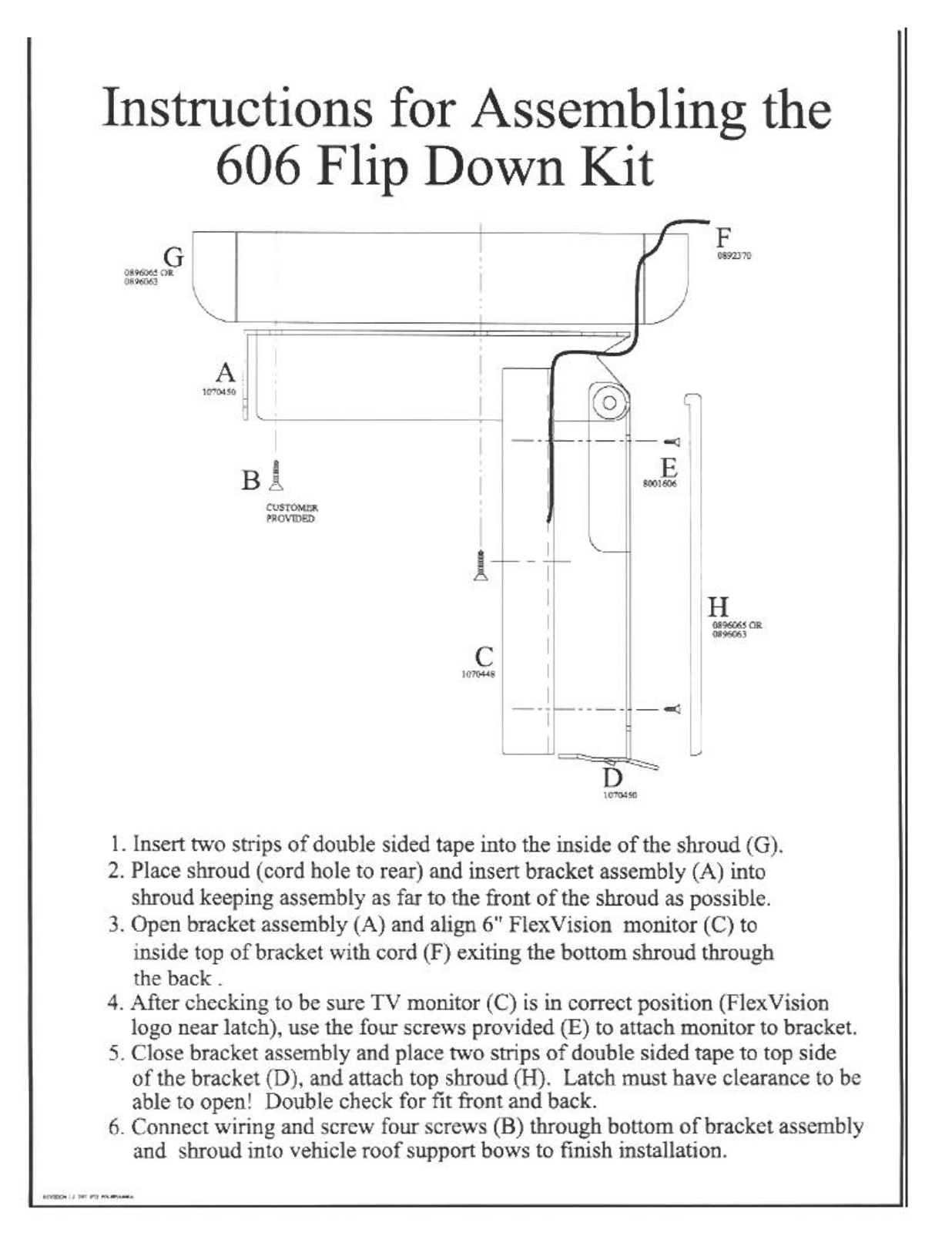 Audiovox FDK606A User Manual