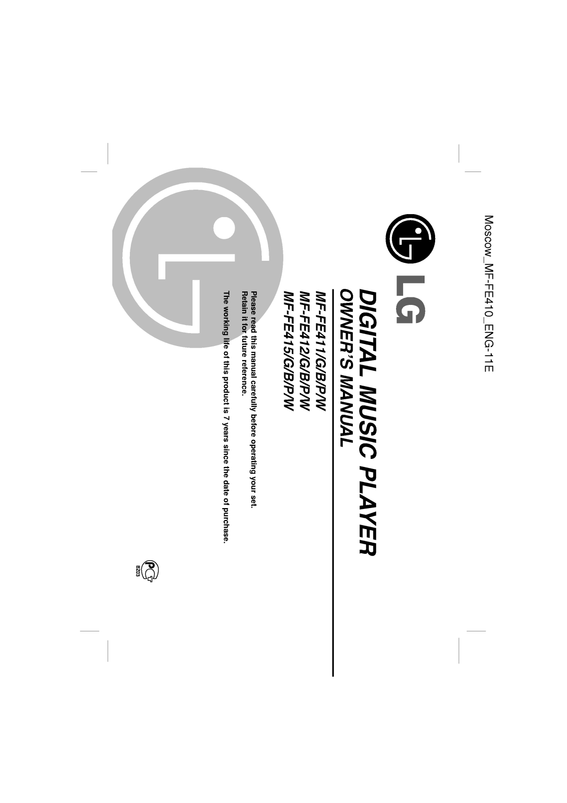 LG MF-FE415, MF-FE412 User Manual