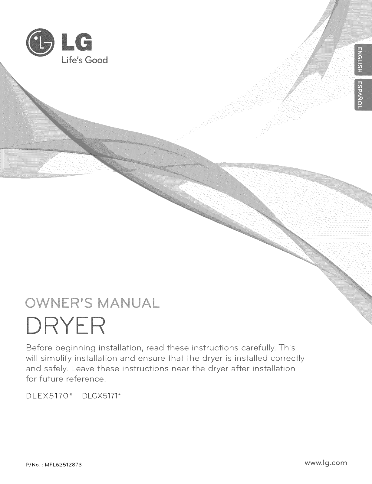 LG DLEX5170W Owner’s Manual