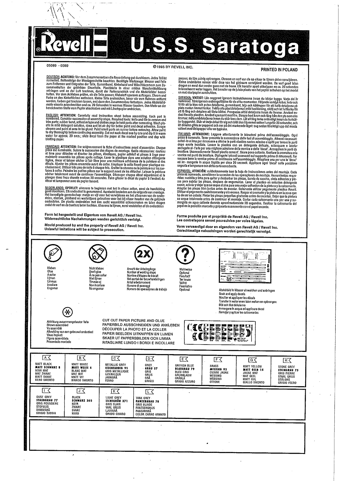 REVELL CVA-60 User Manual