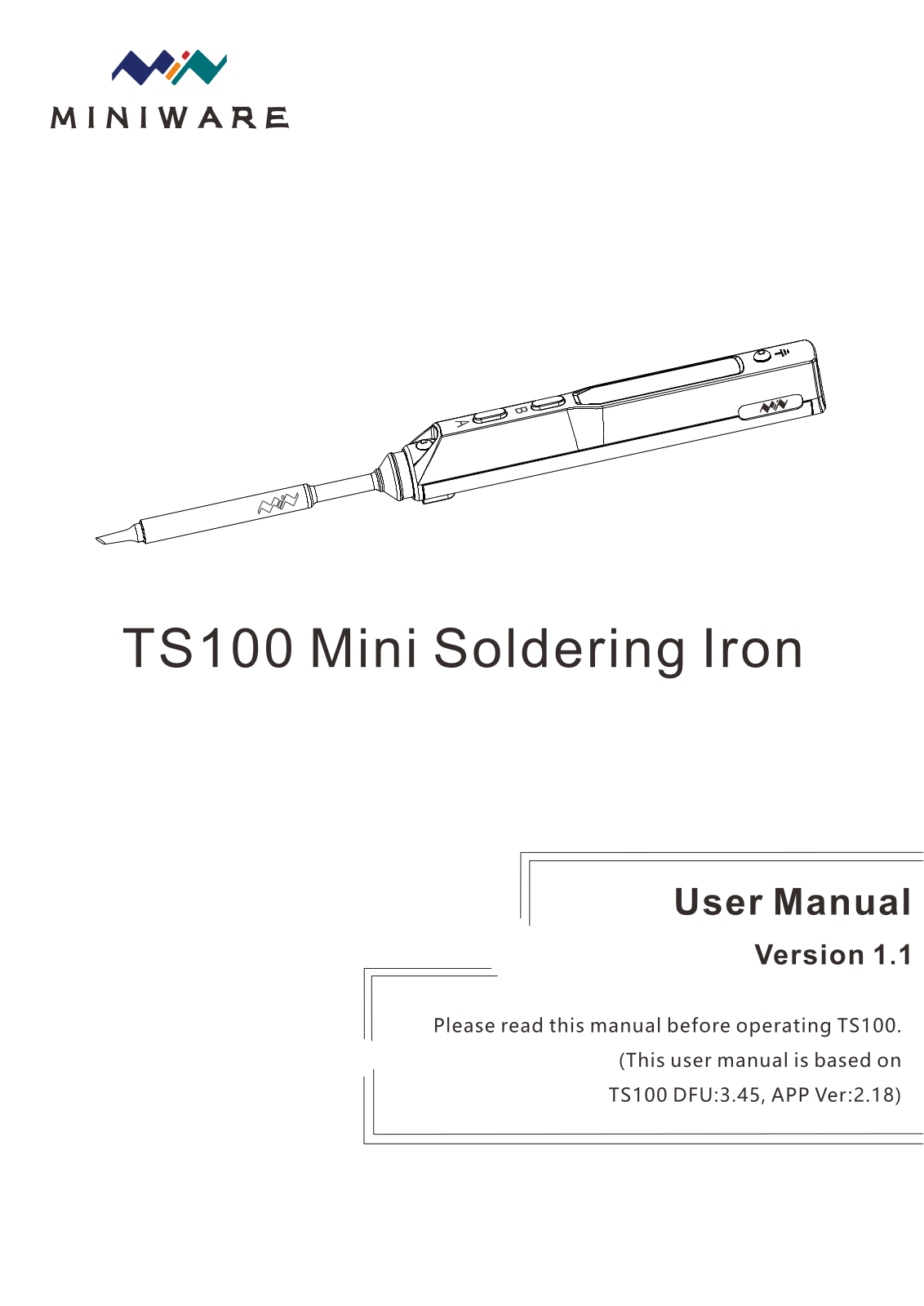 Miniware TS100 User Manual - ManualMachine.com
