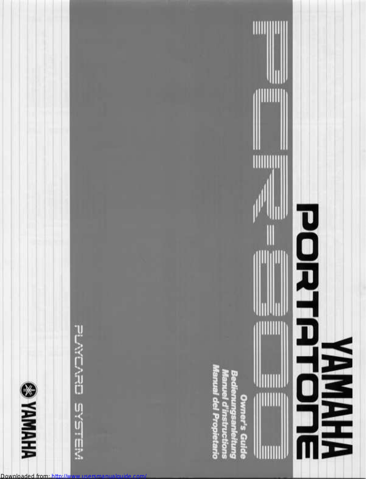 Yamaha Audio PCR-800 User Manual