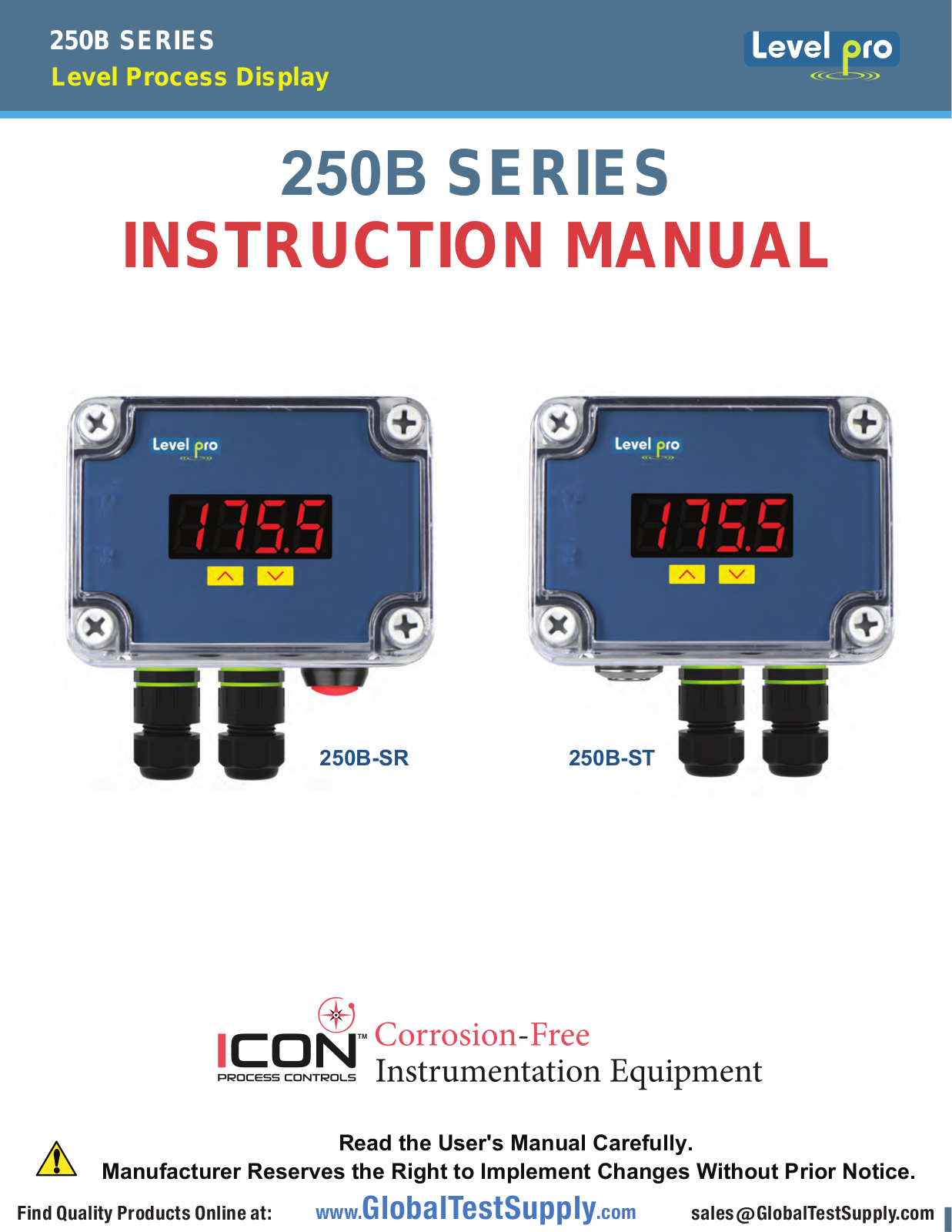 Levelpro ITC250B-ST-4, ITC250B-SO-4 User manual - ManualMachine.com