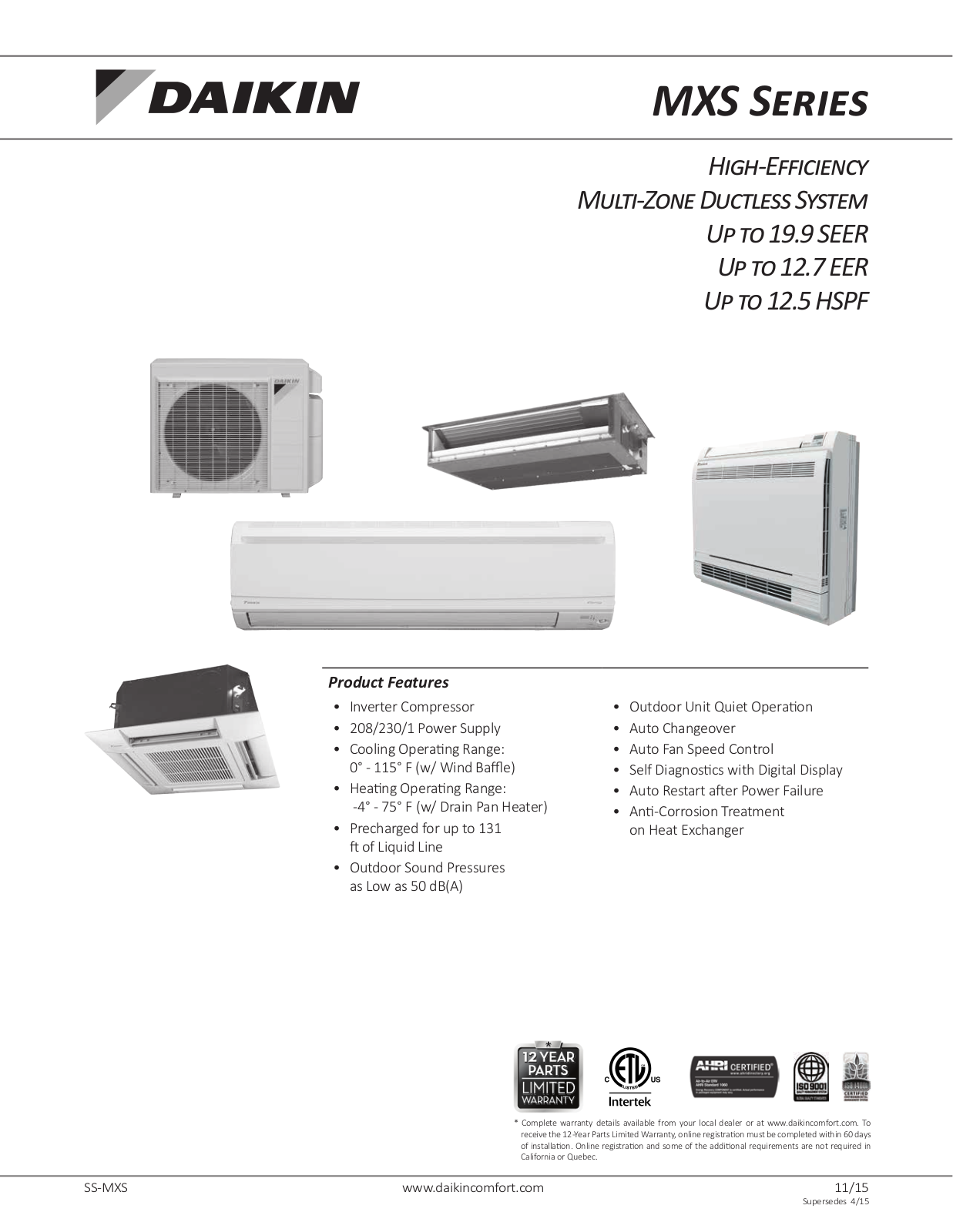 Goodman 2MXS18NMVJU User Manual