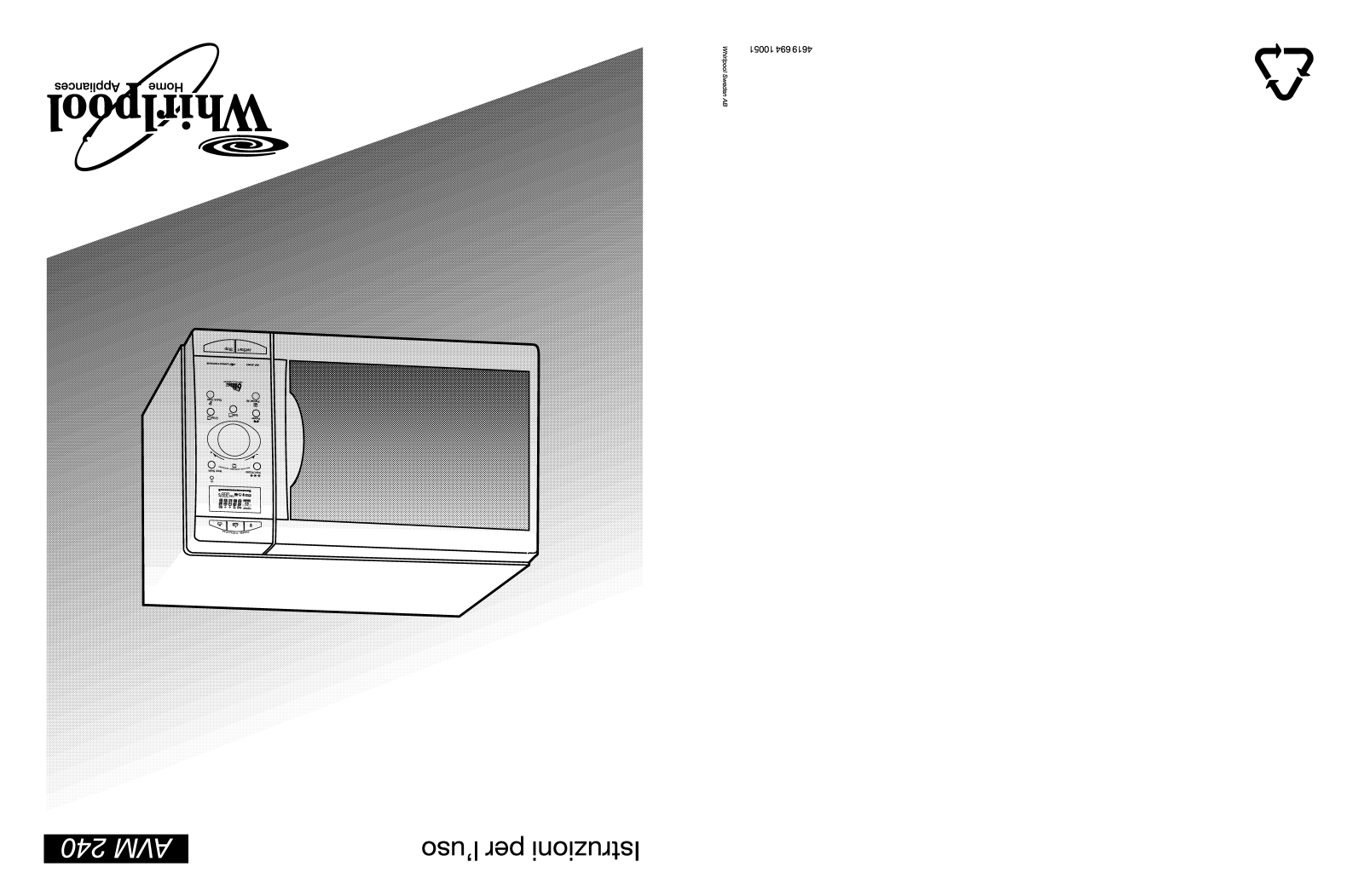 Whirlpool AVM 240 WP BL, AVM 240/WP/WH, AVM 240 WP AV User Manual