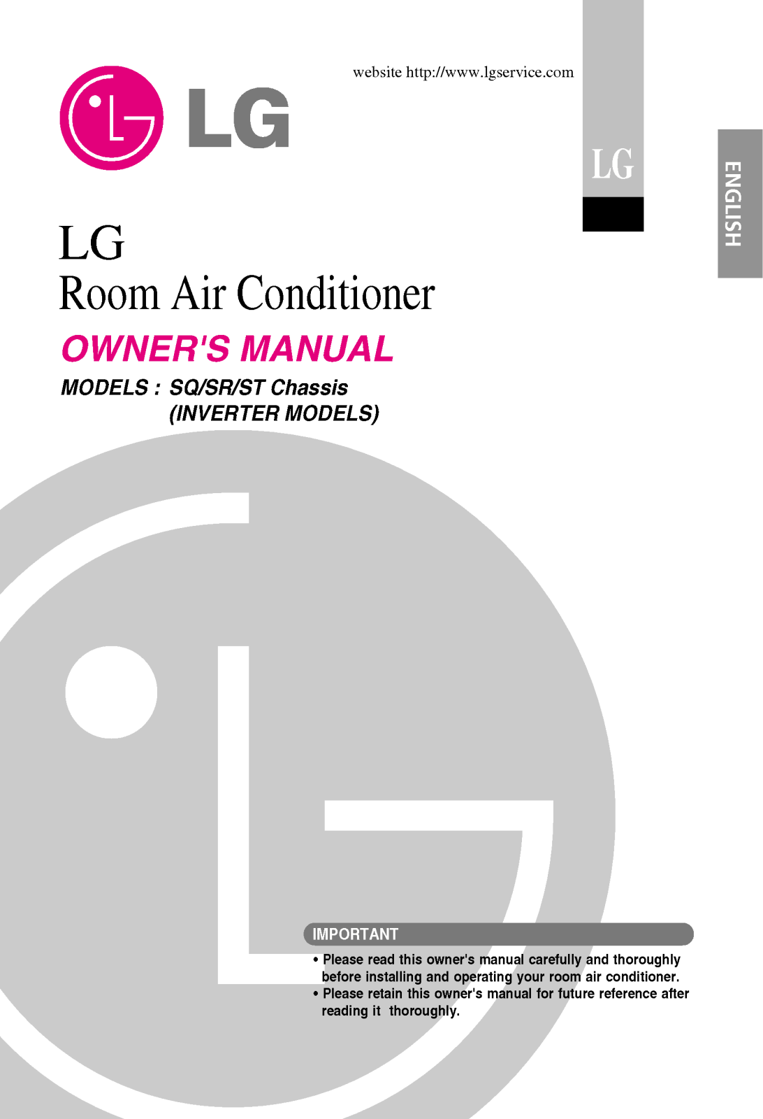 LG LST244V-4, LSR122V-4, LST188V-4 User Manual