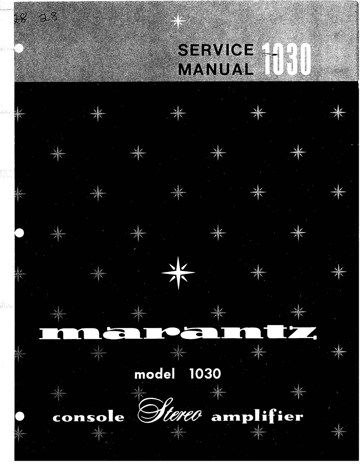 Marantz 1030 Verstärker, 1030 Amplificador, 1030 Service Manual