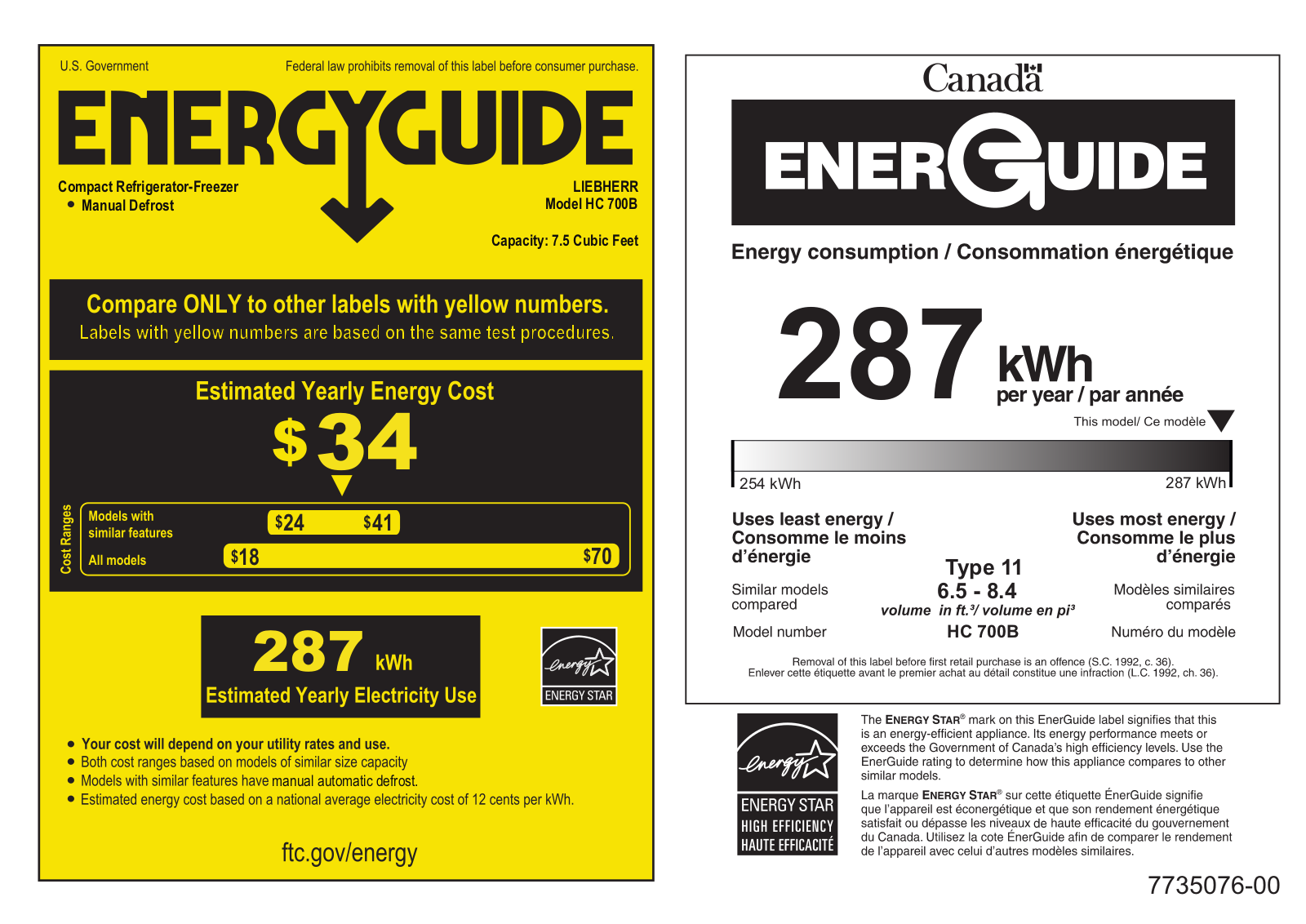 Liebherr HC700B Energy Guide