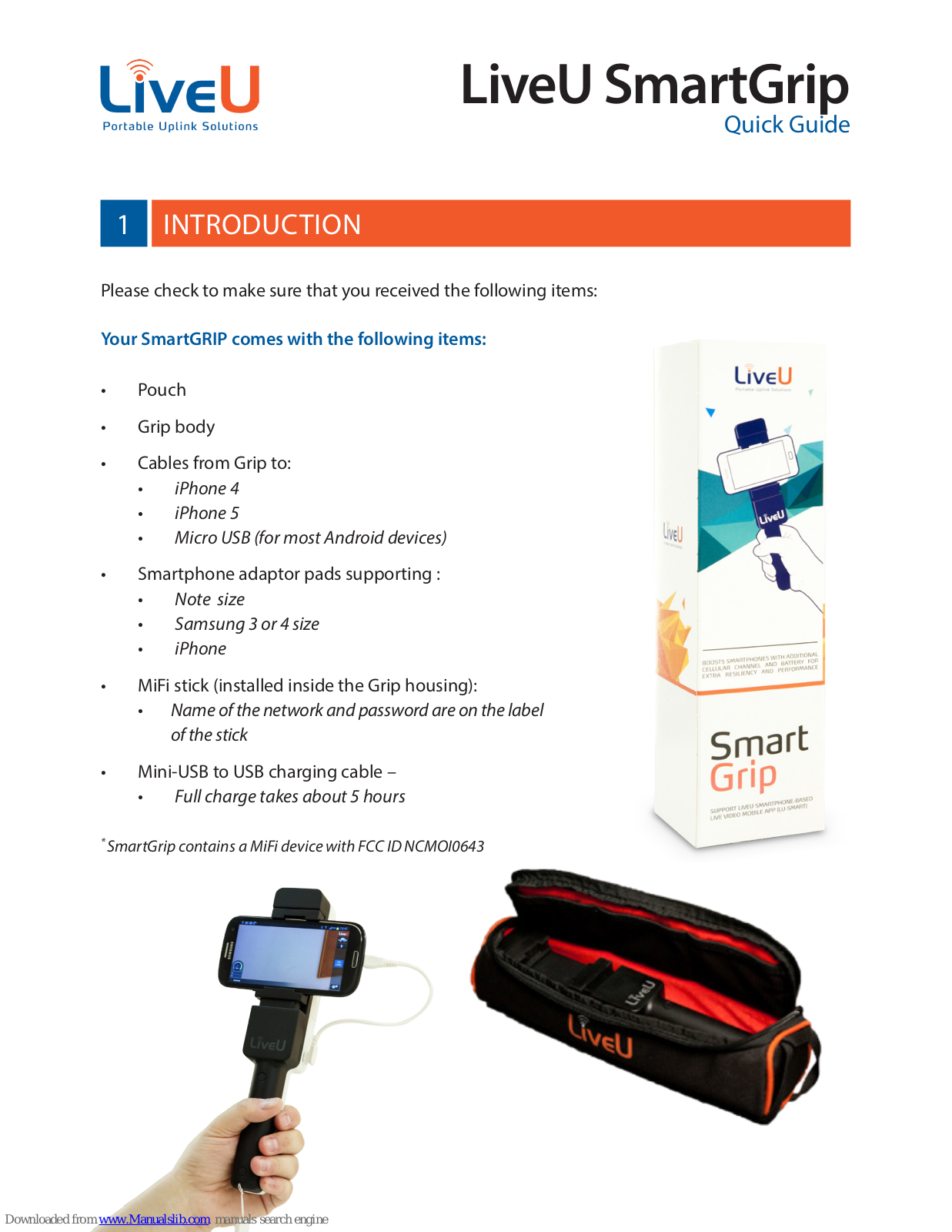 LiveU smartgrip Quick Manual - ManualMachine.com