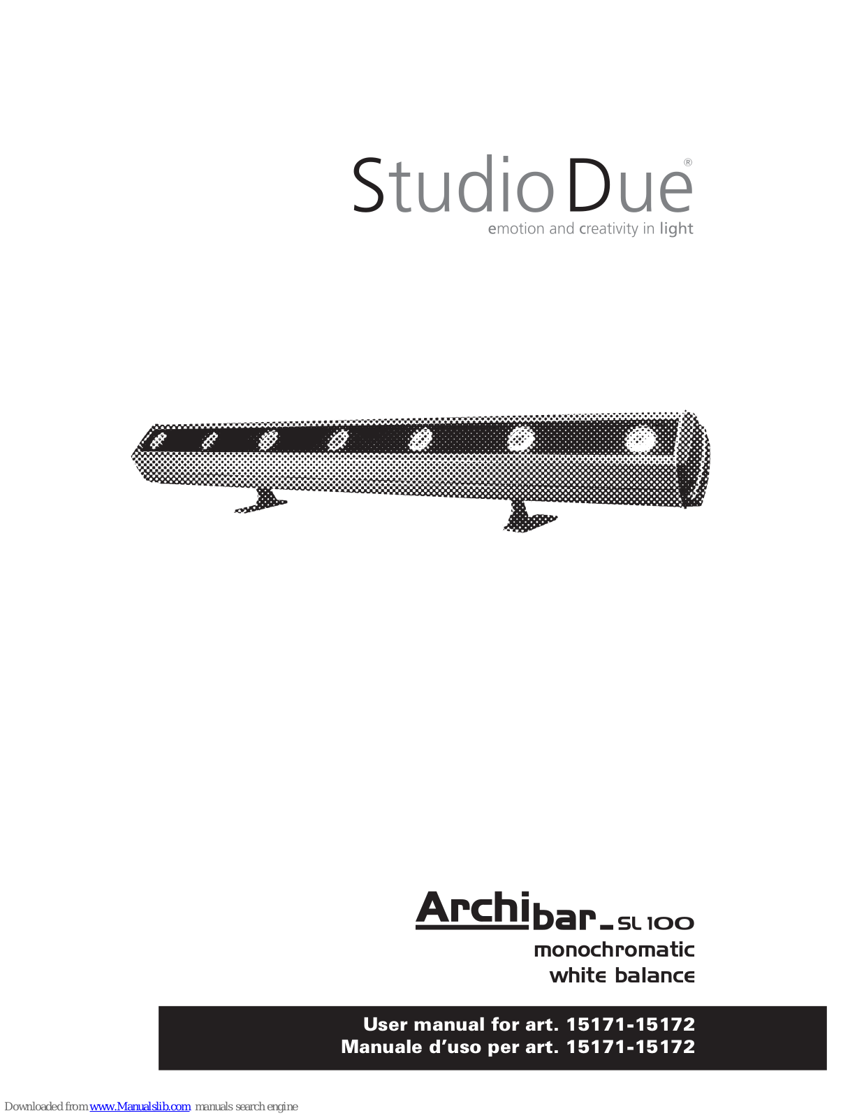 STUDIO DUE 15171, 15172 User Manual