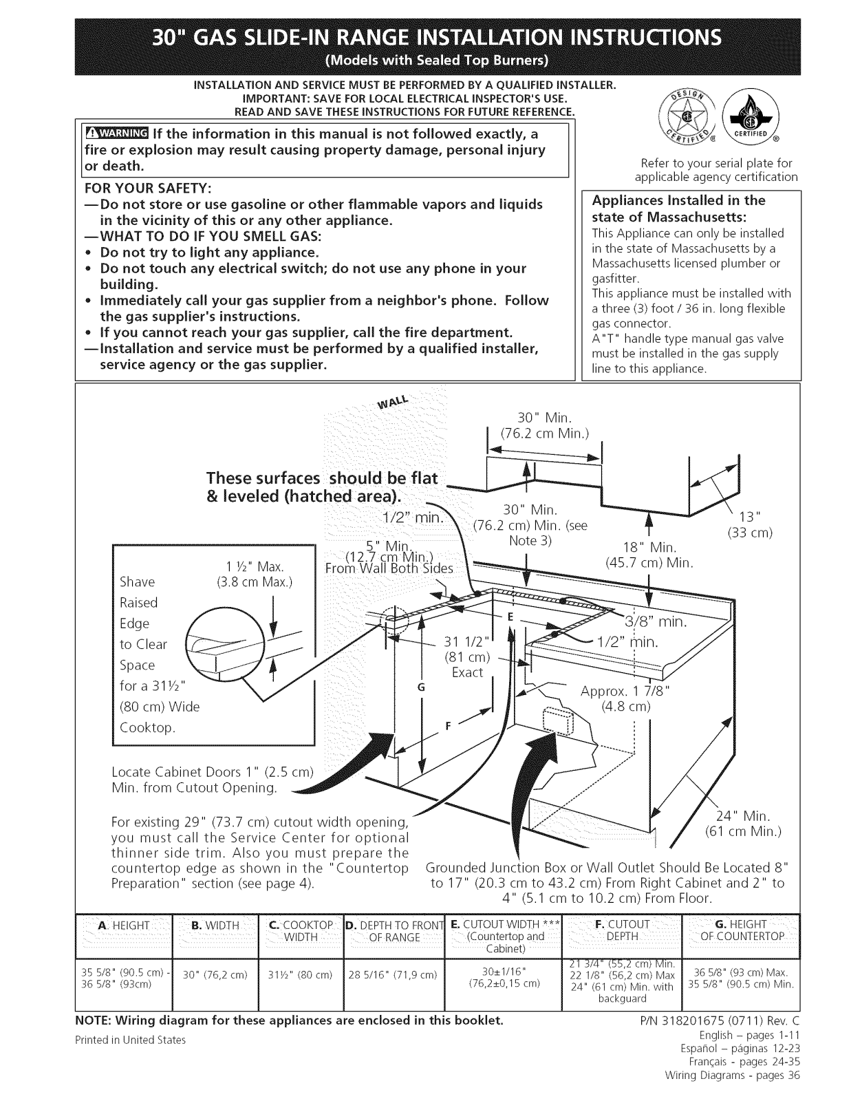 Electrolux EI30GS55JSA, EI30GS5CJSA, EW30GS65GB1, EW30GS65GB2, EW30GS65GB5 Installation Guide - ManualMachine.com