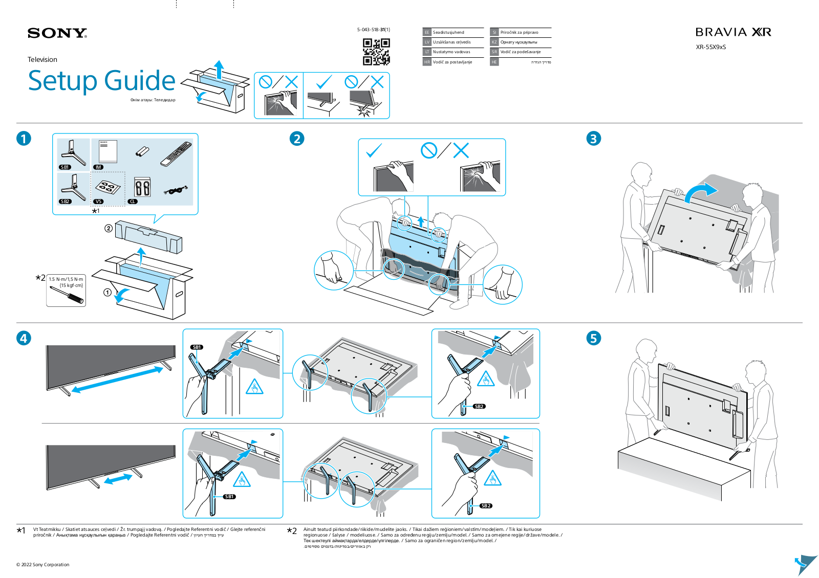 Sony XR-55X90S Users guide - ManualMachine.com