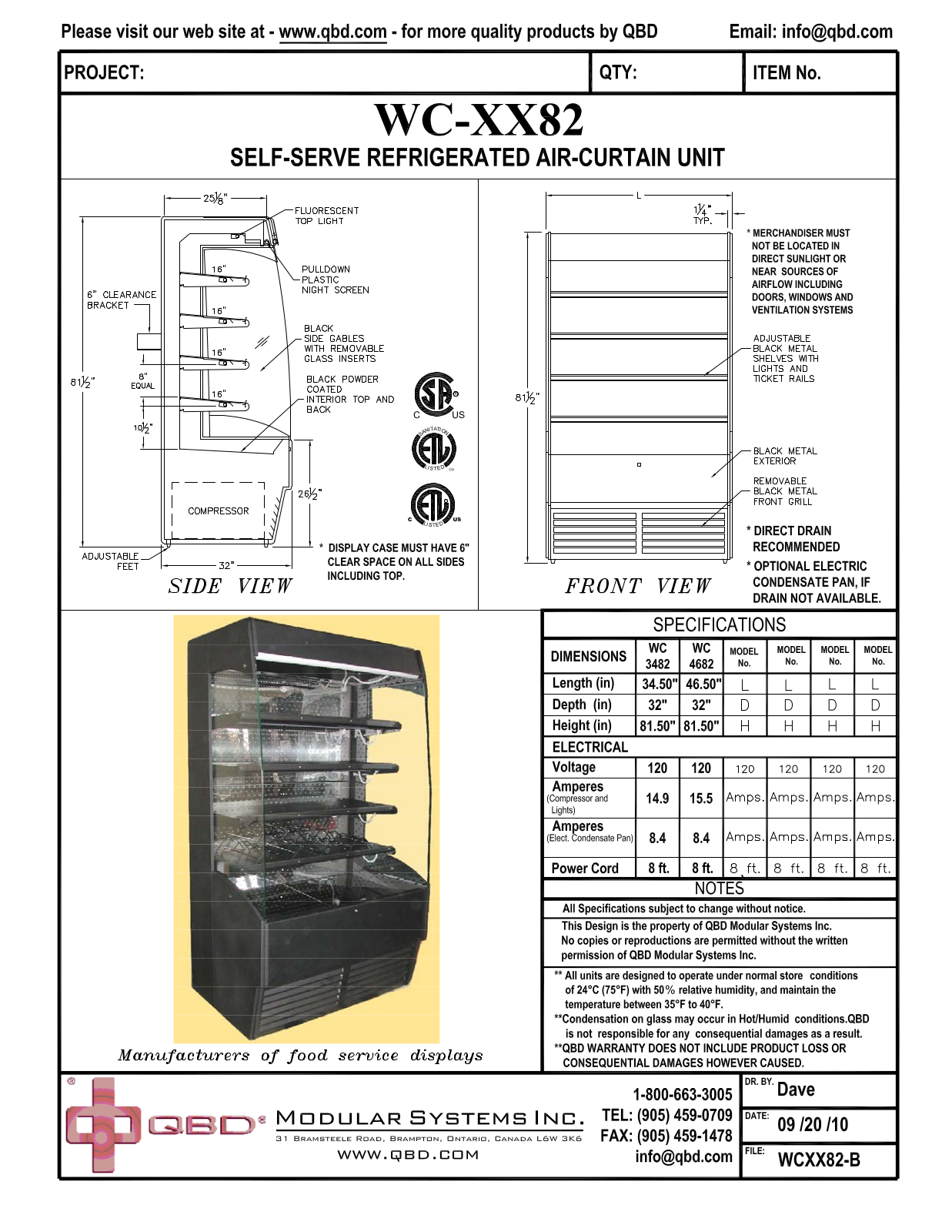 QBD WC-XX82 User Manual