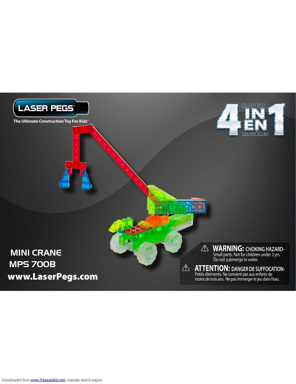 Laser Pegs mps 700b Assembly Instructions Manual