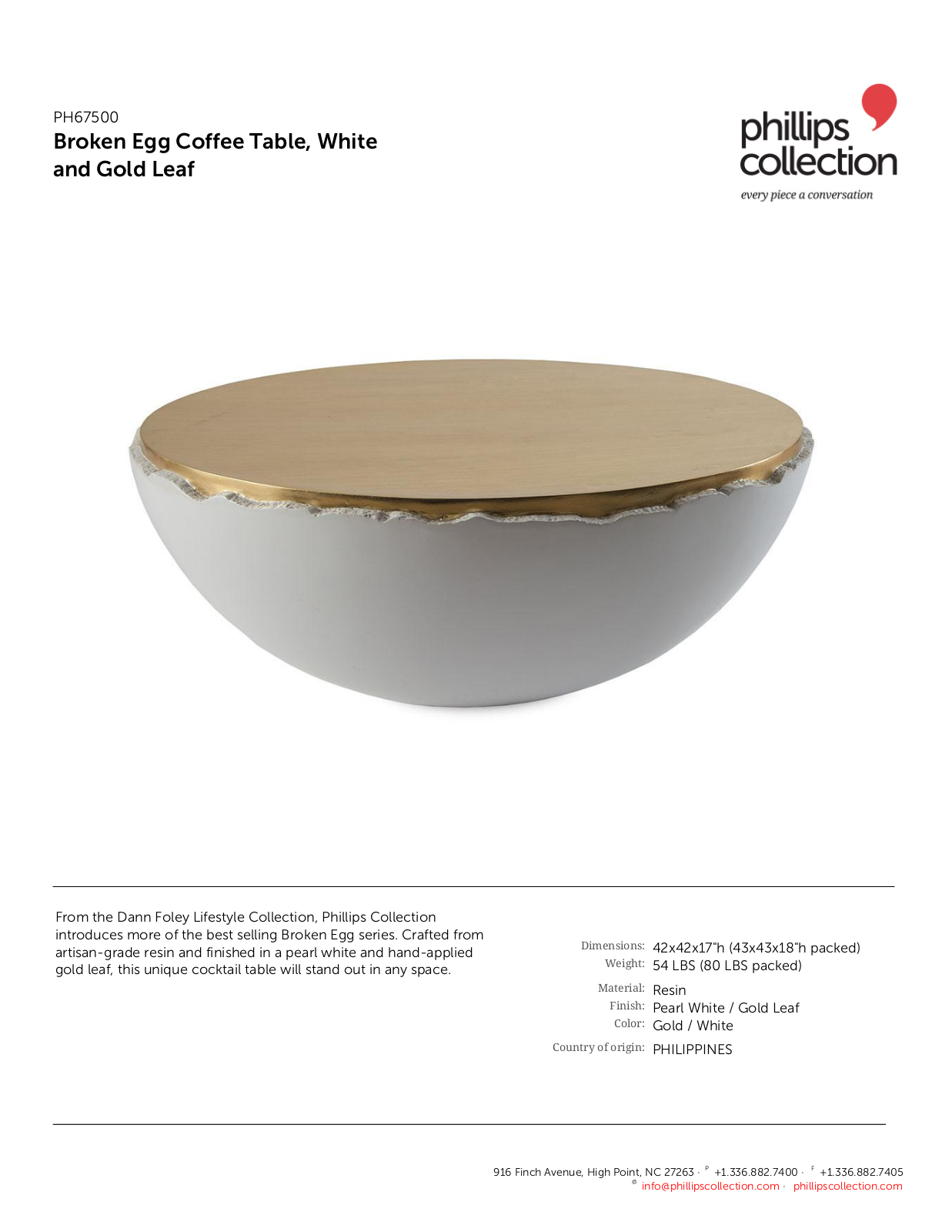 Phillips Collection TPC10151 Specifications - ManualMachine.com