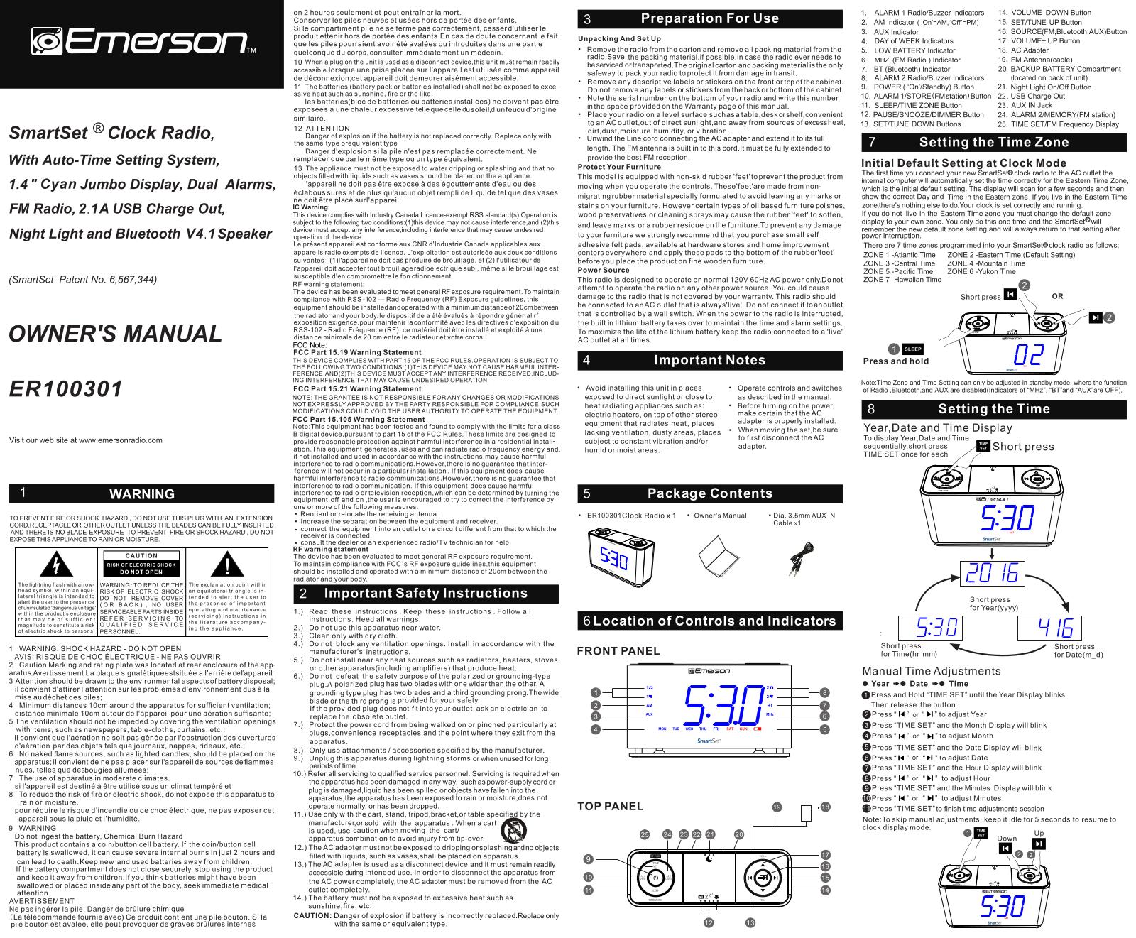 Emerson ER100301 User Manual