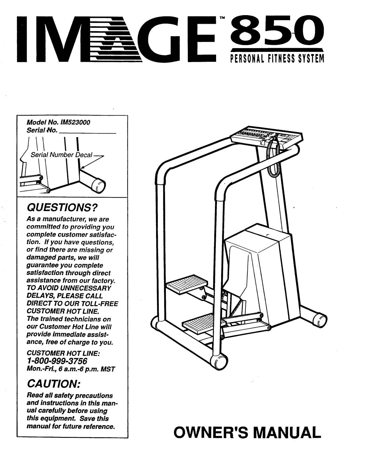 Image IM523000 Owner's Manual