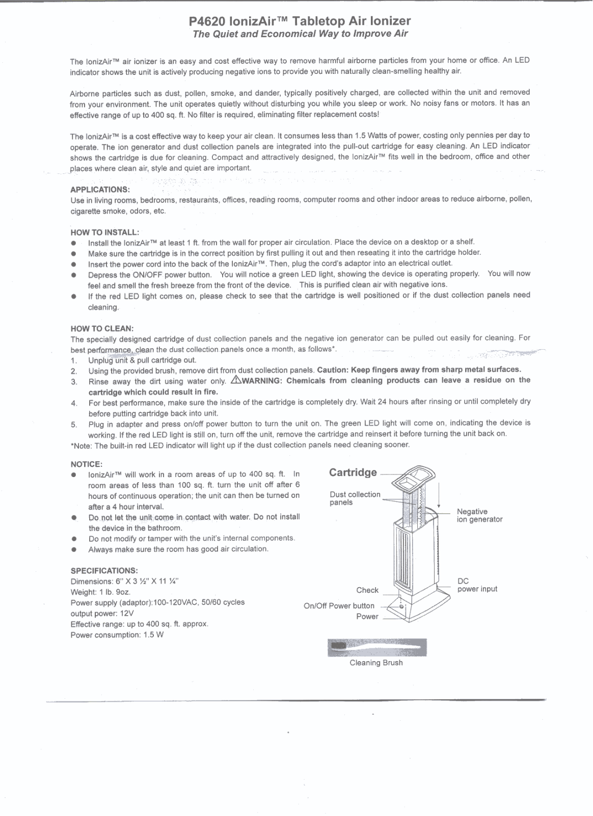 P3 International P4620 Operating Instructions