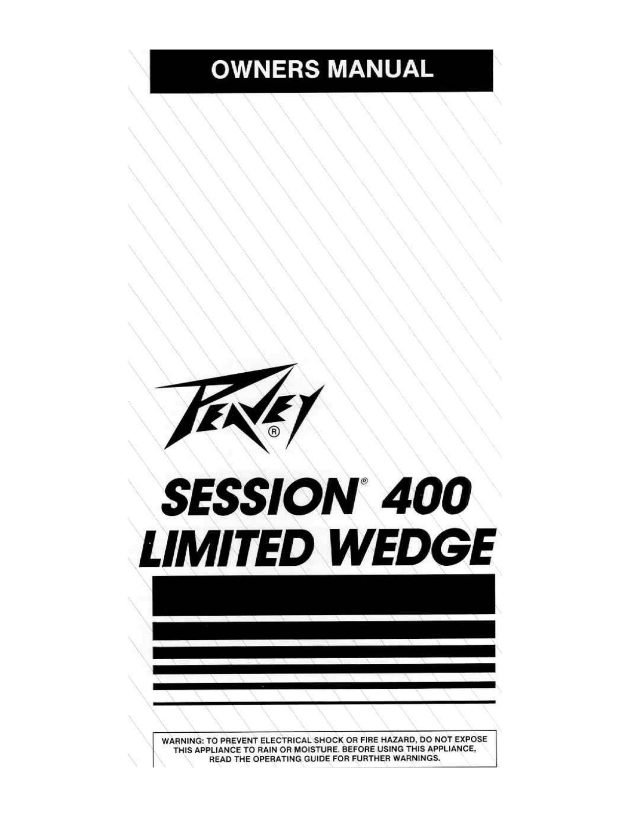 Peavey SESSION 400 LIMITED WEDGE User manual