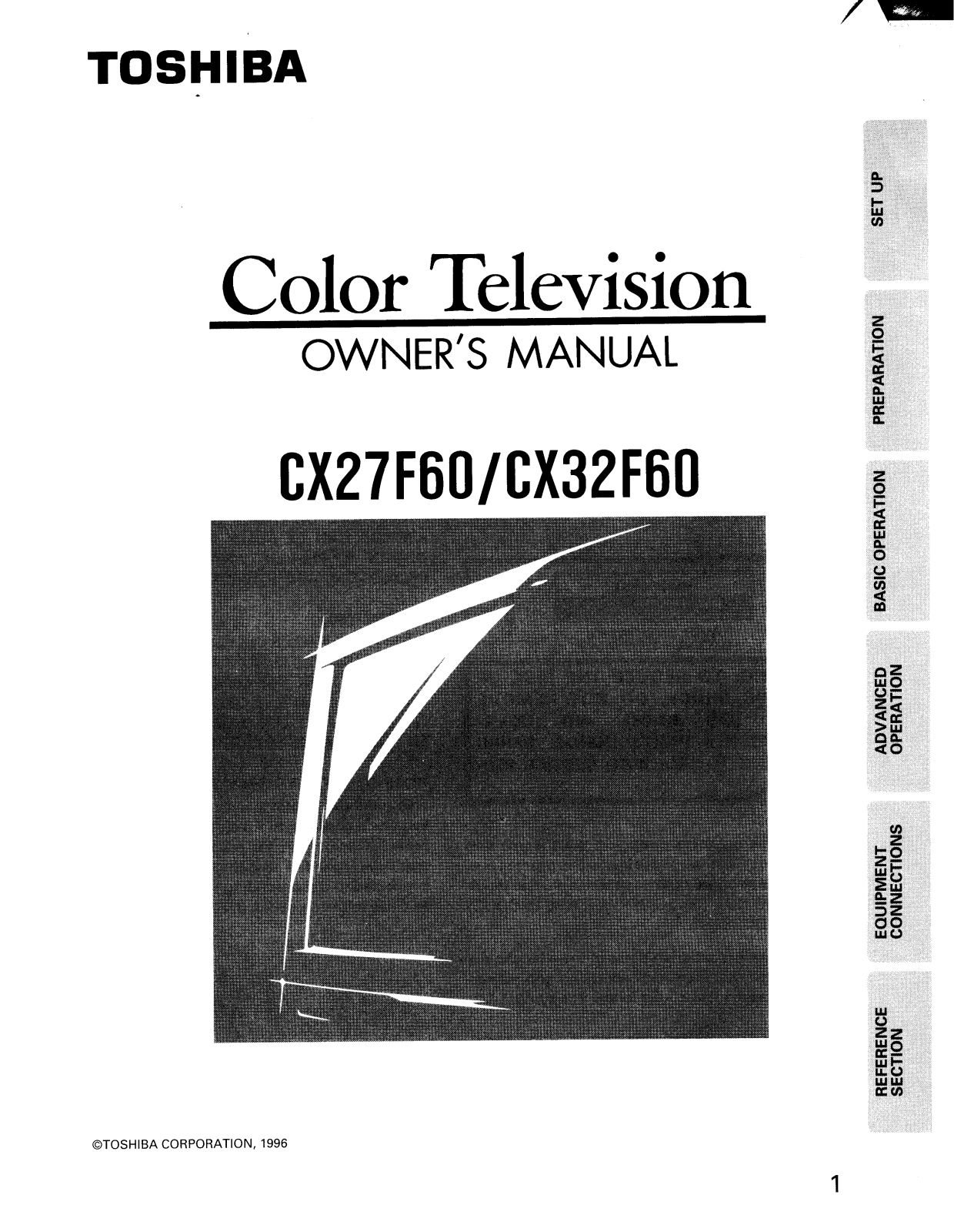 Toshiba CX27F60 User Manual