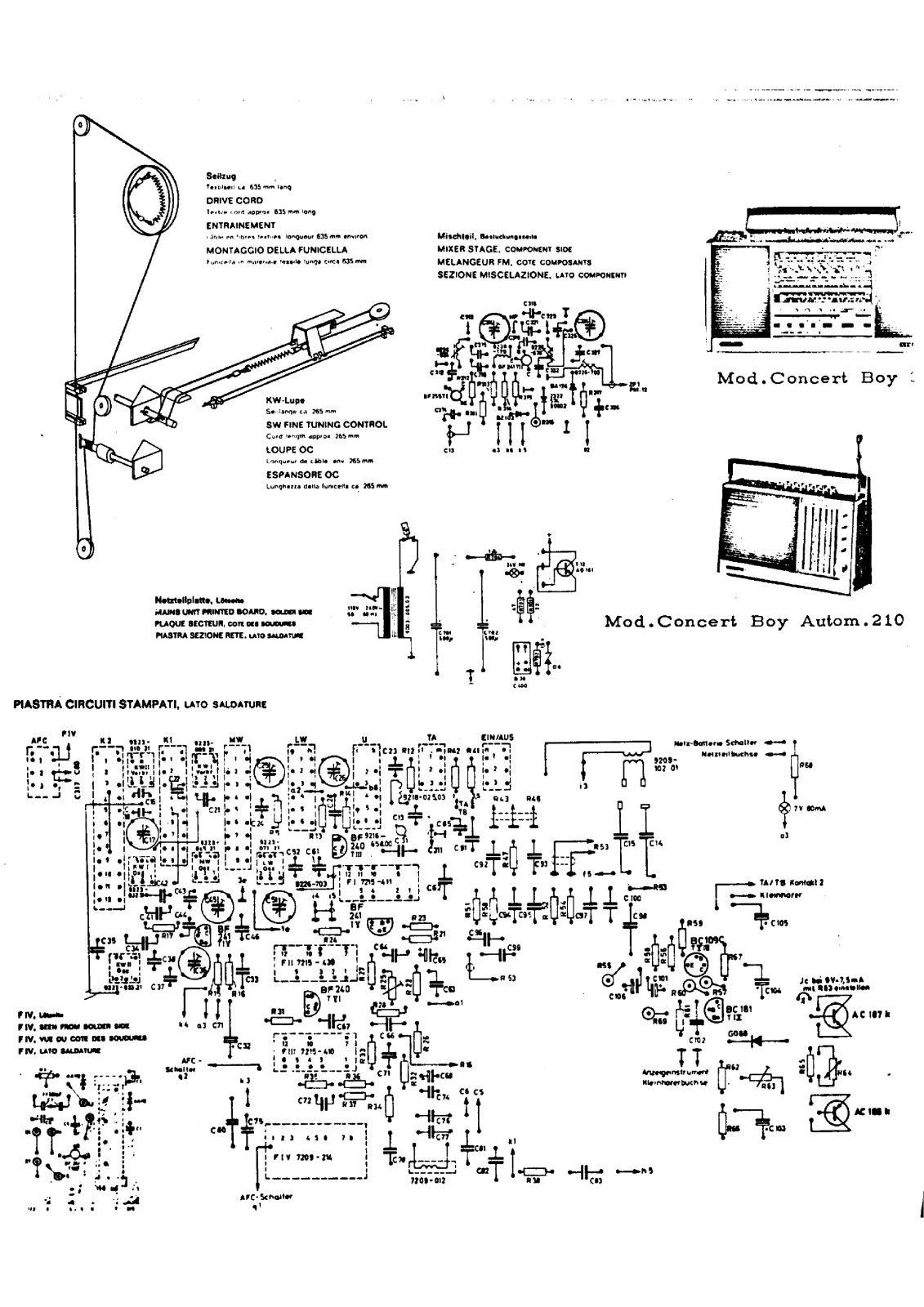 Grundig boy 210 schematic