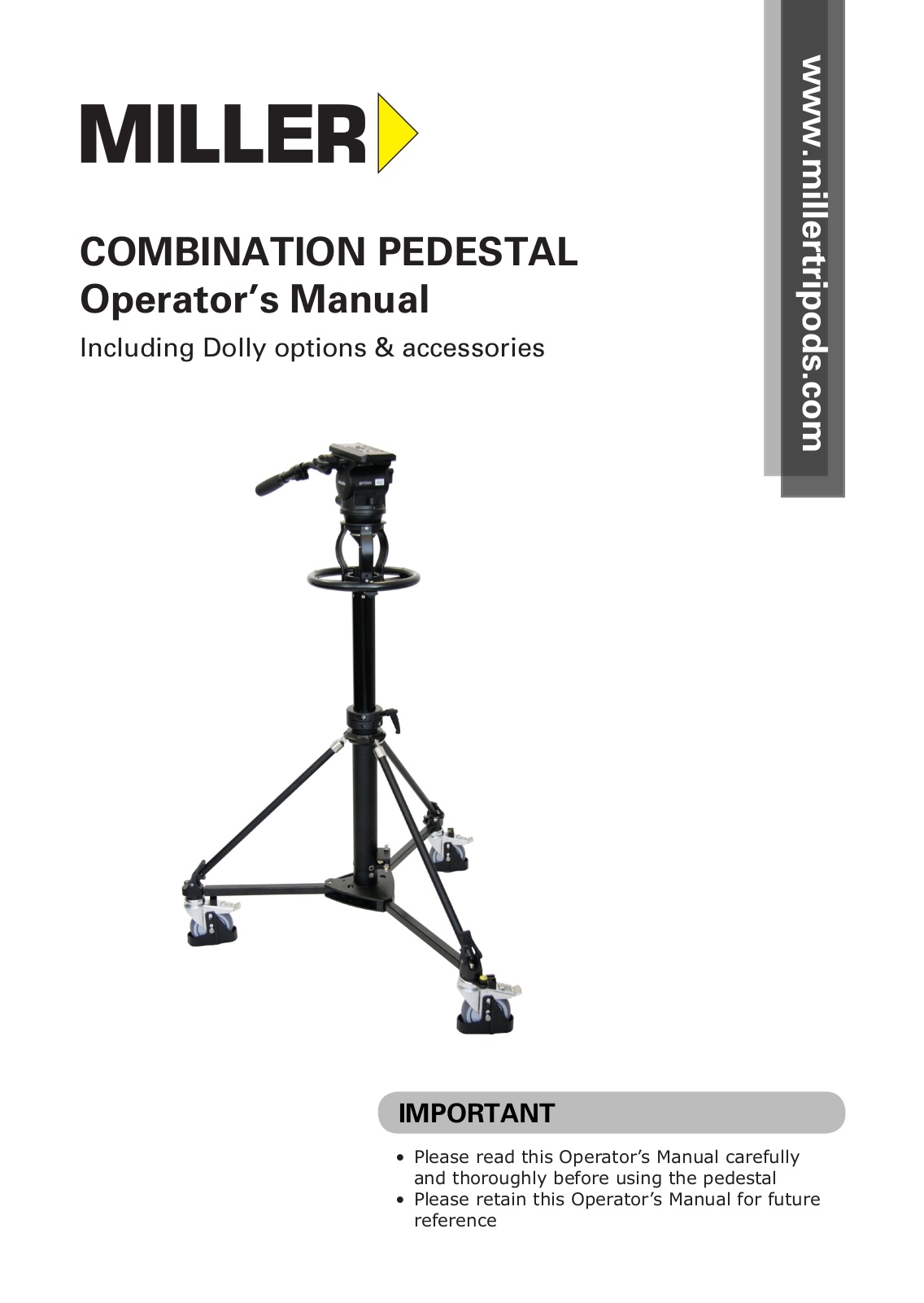 Miller Combination Pedestal User Manual