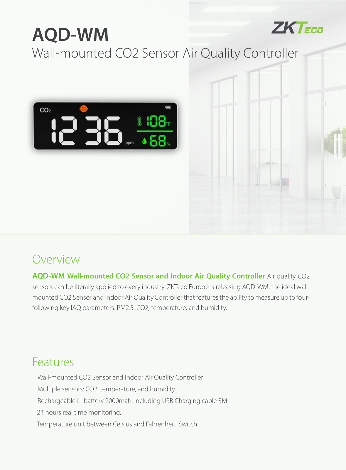 ZKTeco AQD-WM Reference Guide - ManualMachine.com