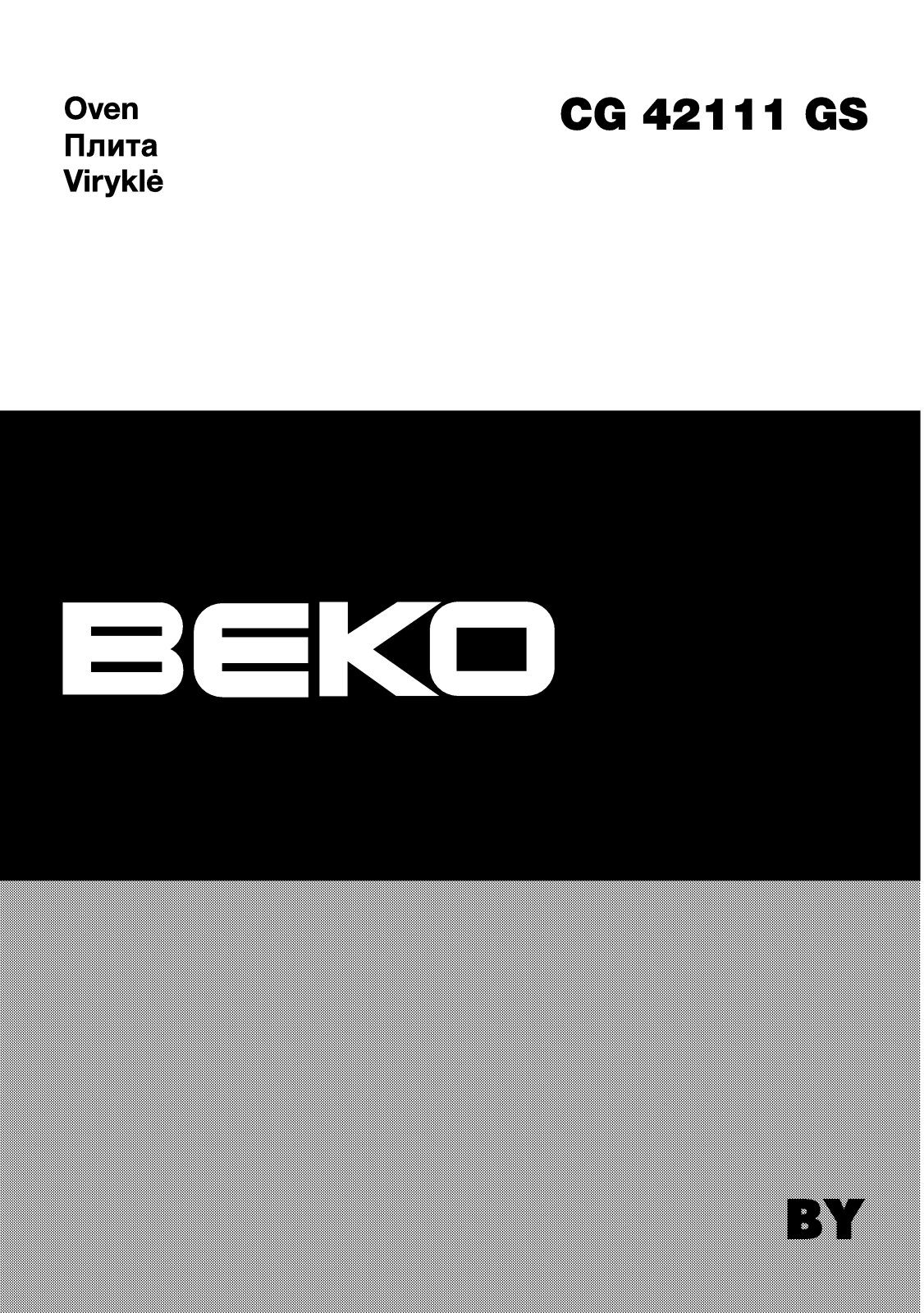 Beko CG 42111 GS User Manual