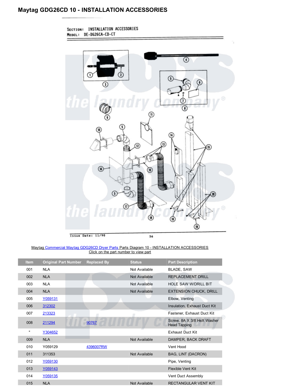 Maytag GDG26CD Parts Diagram