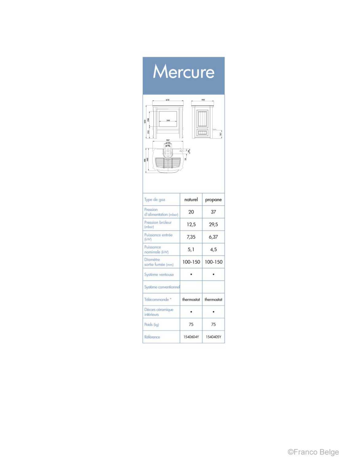 Staub MERCURE GAZ DATASHEET