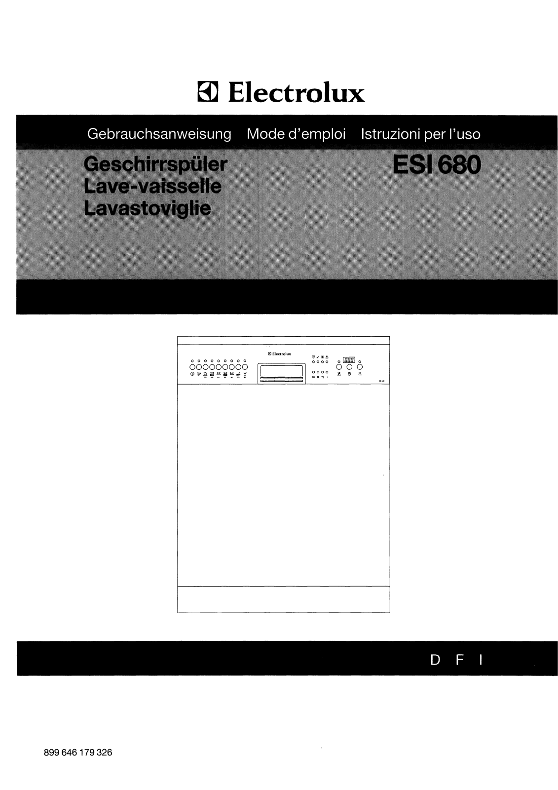 electrolux ESI680 User Manual