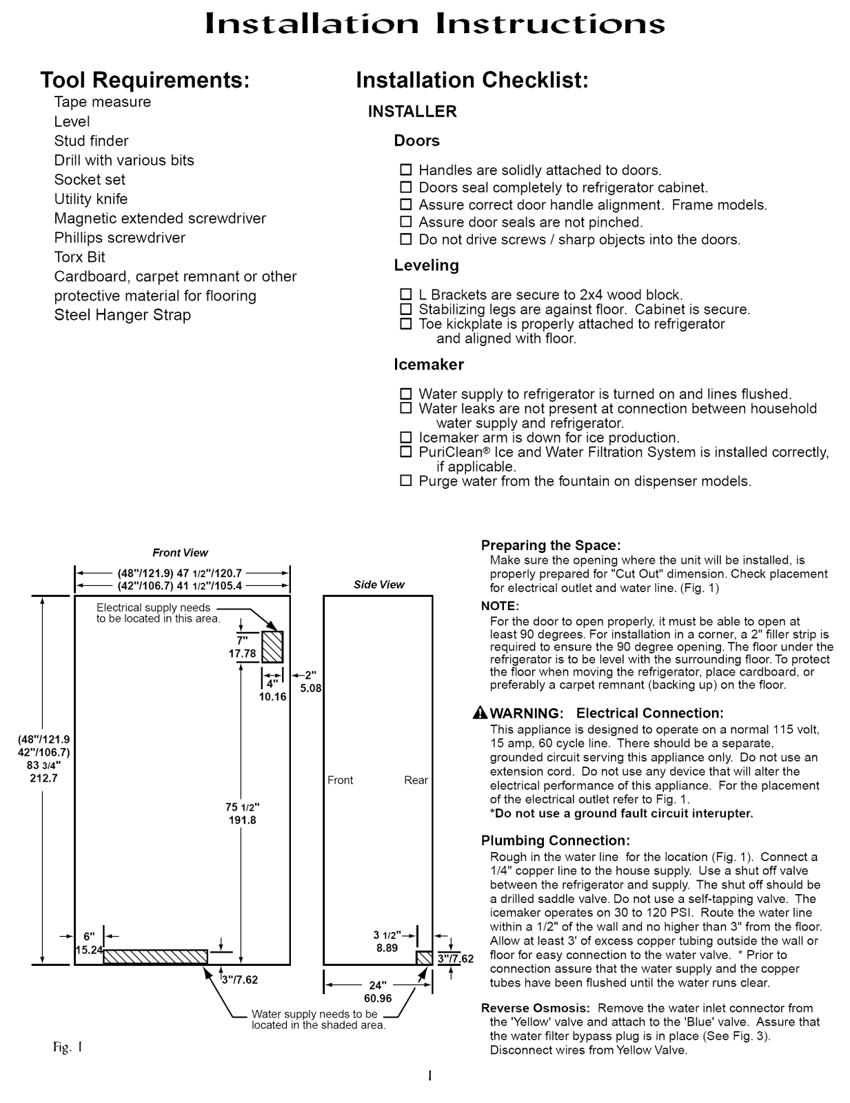 Jenn-Air JS42PPDBDA, JS42PPFXDA, JS48PPDBDA Installation Guide - ManualMachine.com