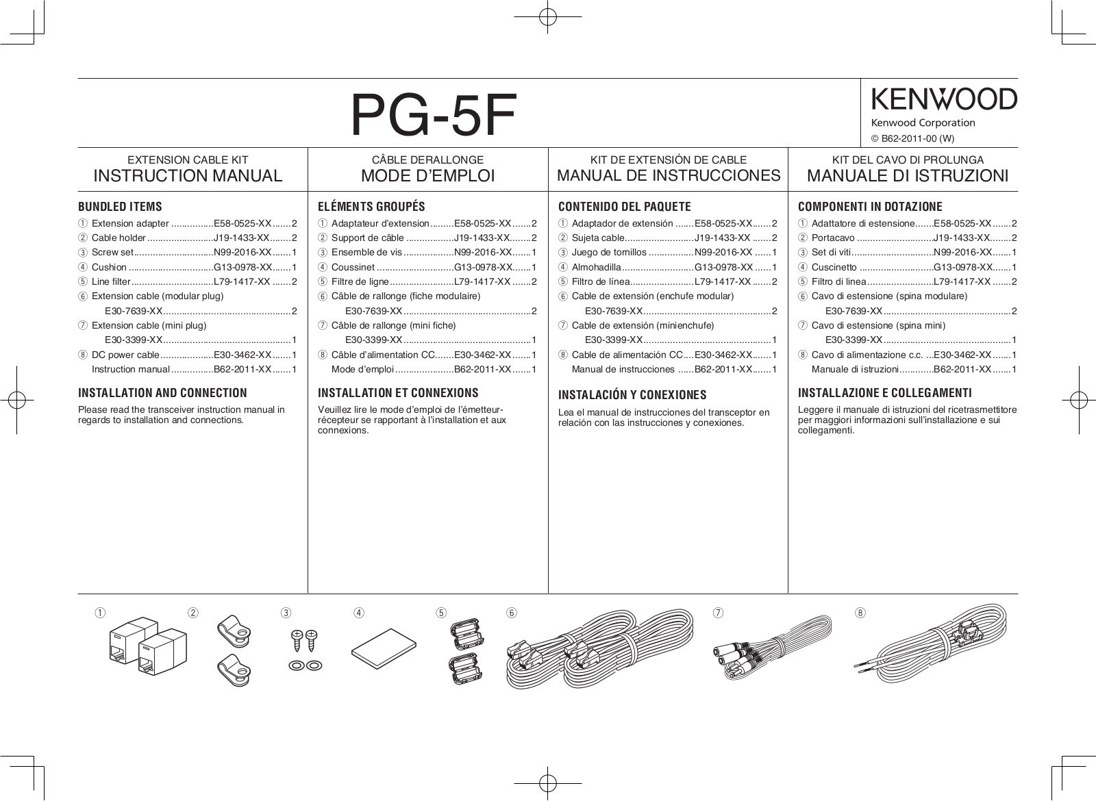 Kenwood PG-5F User Manual