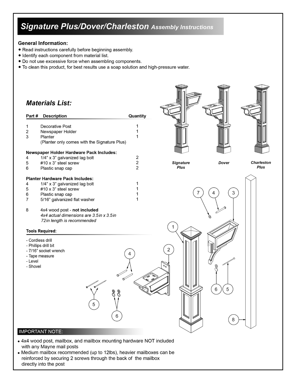 Alcott Hill W004248598, W004246975, W004248908 Installation & Assembly - ManualMachine.com