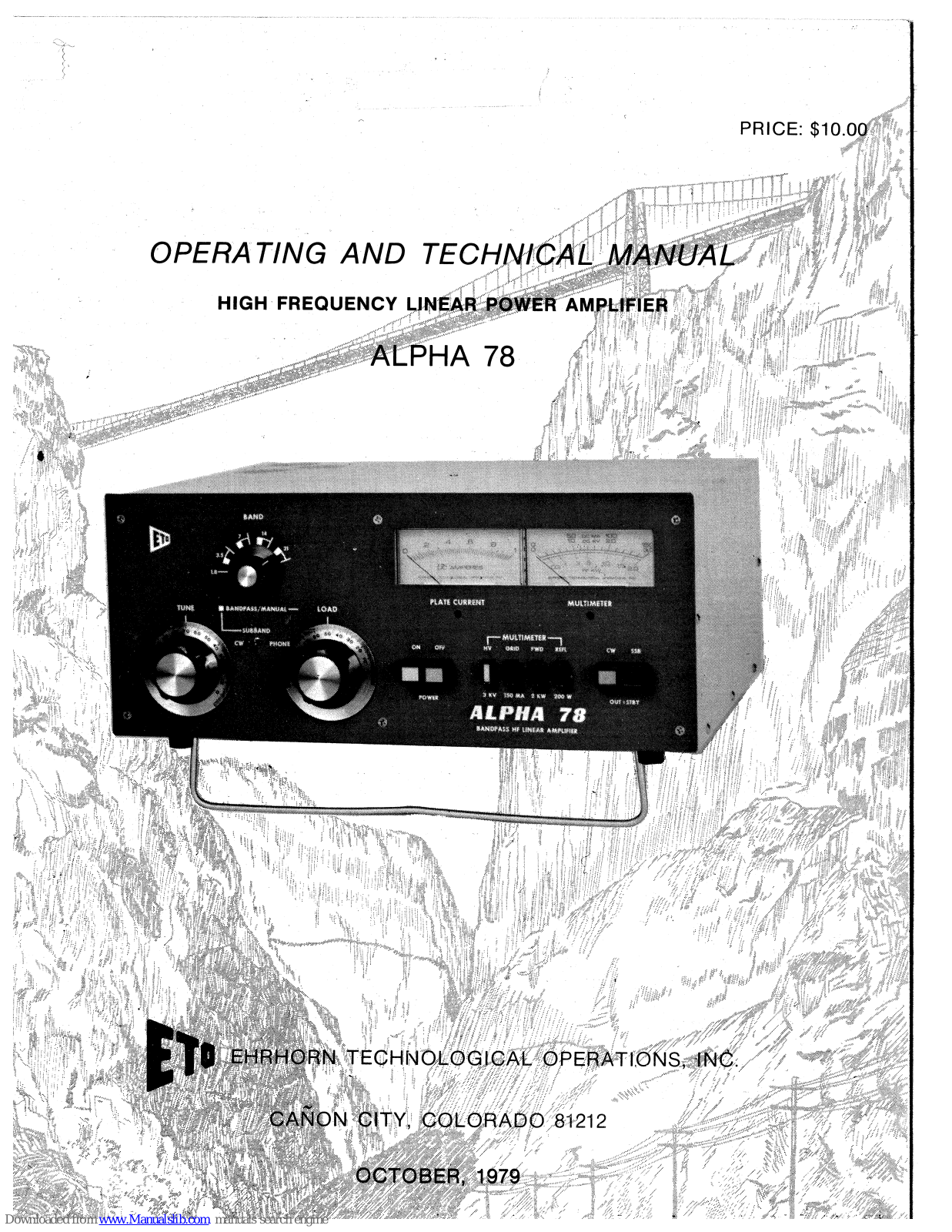 ETO Alpha 78 Operating And Technical Manual - ManualMachine.com
