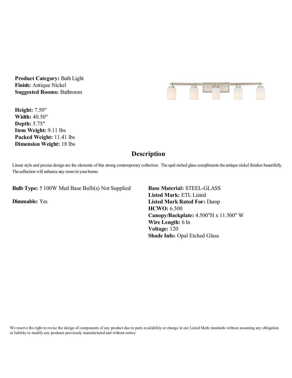 Wade Logan LTDR8785 Specifications - ManualMachine.com