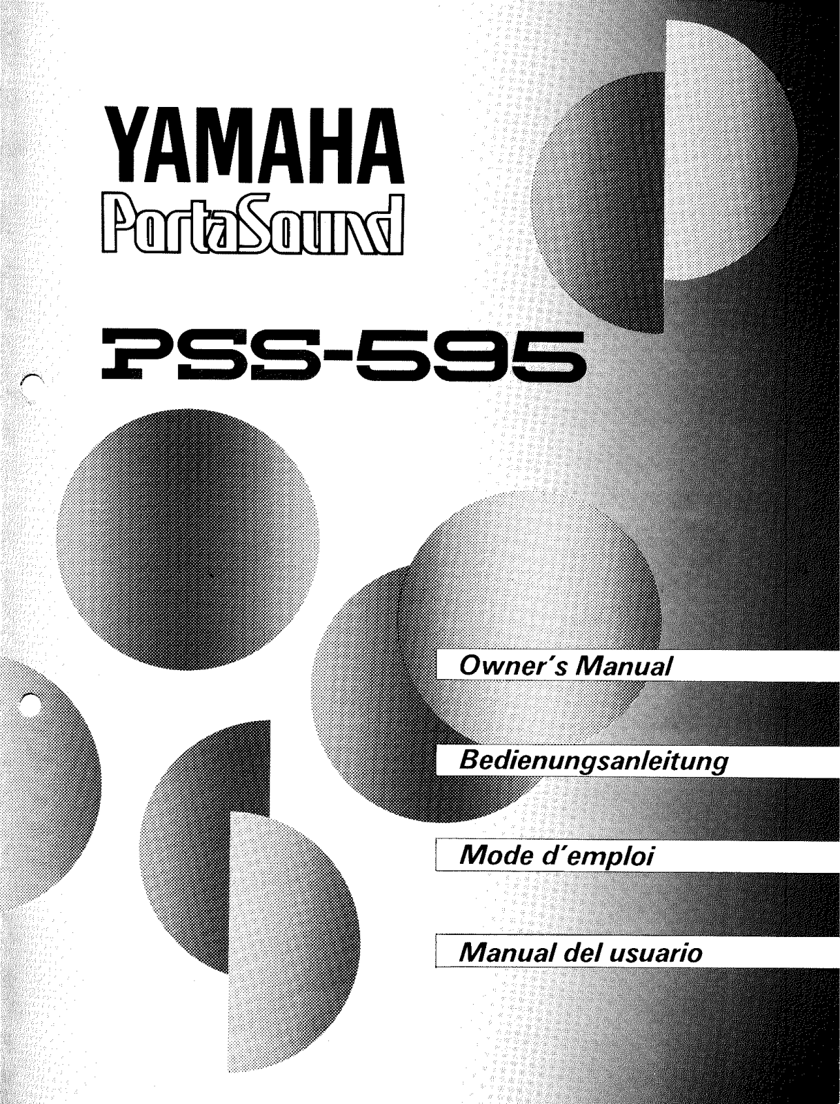 Yamaha PSS-595 User Manual