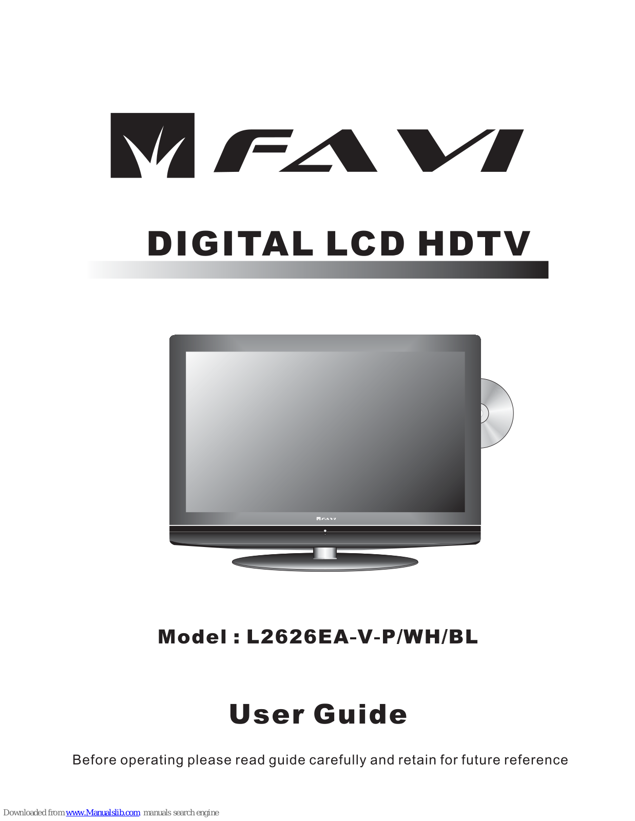 FAVI L2626EA-V, L2626EA2-V, L2626EA-V-P, L2626EA-V-WH, L2626EA-V-BL User Manual