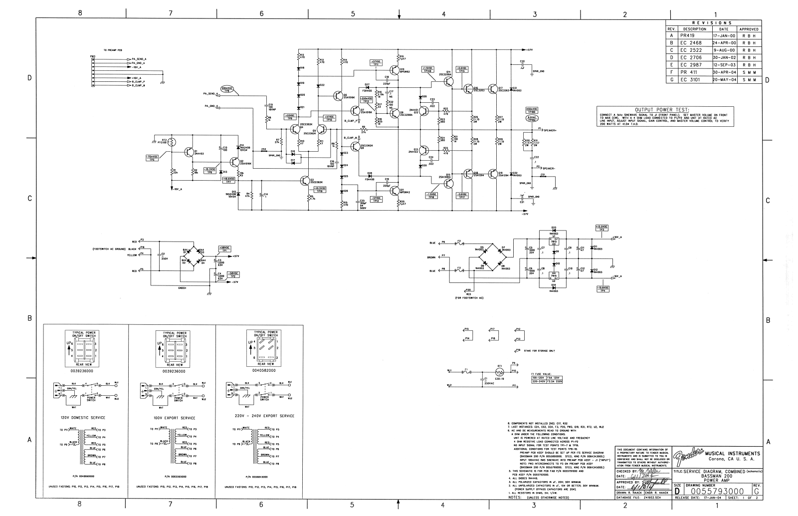 Fender Jazz-King-G Schematic