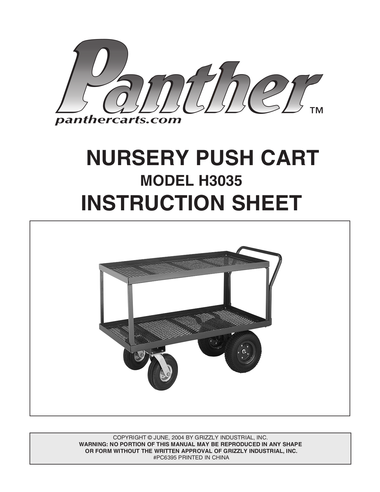 Panthers Report H3035 User Manual