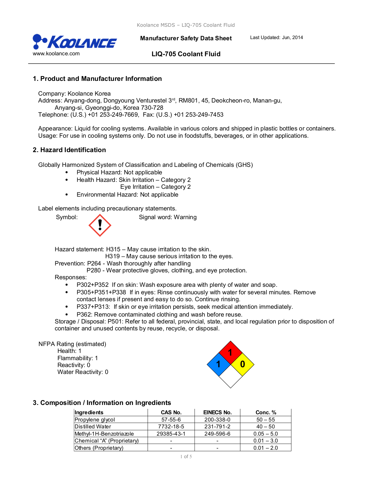 Koolance LIQ-705CL-B User Manual