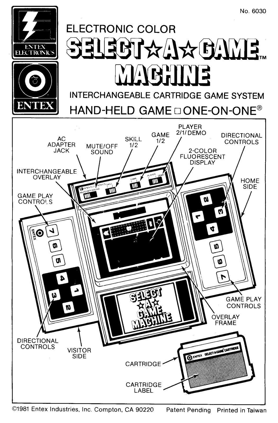 Entex Select A Game User Guide - ManualMachine.com