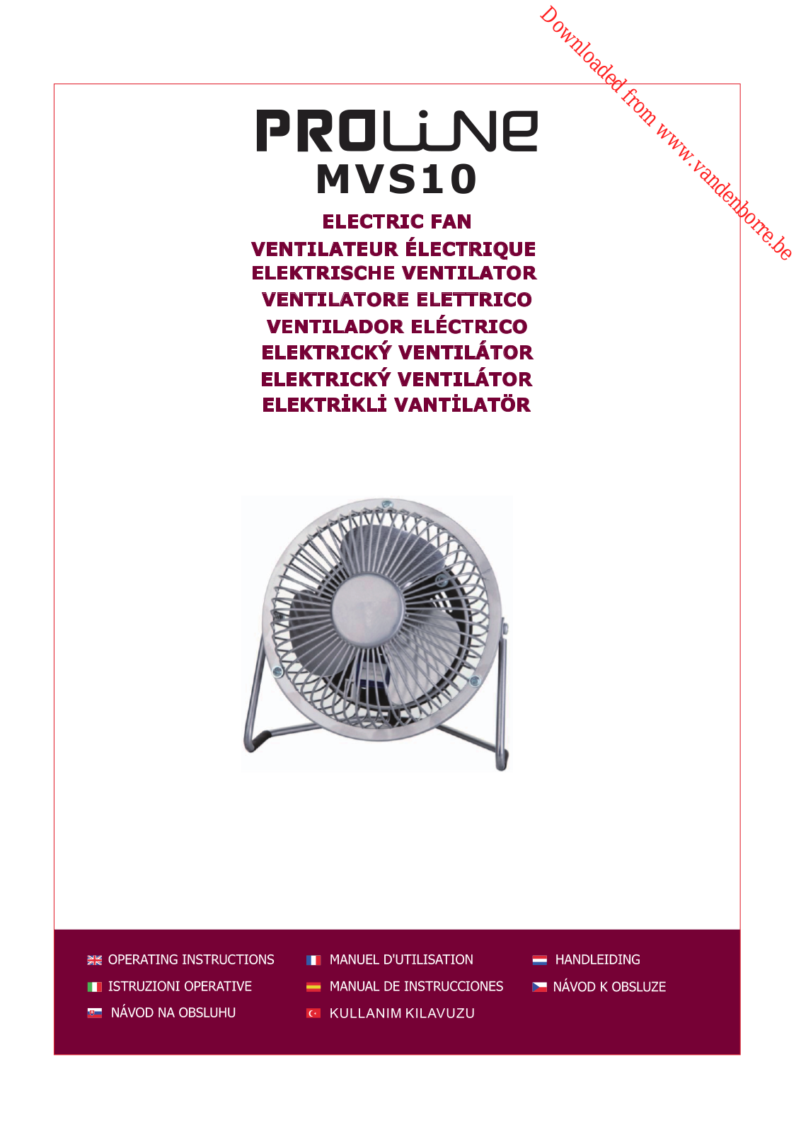 PROLINE MVS10 User Manual